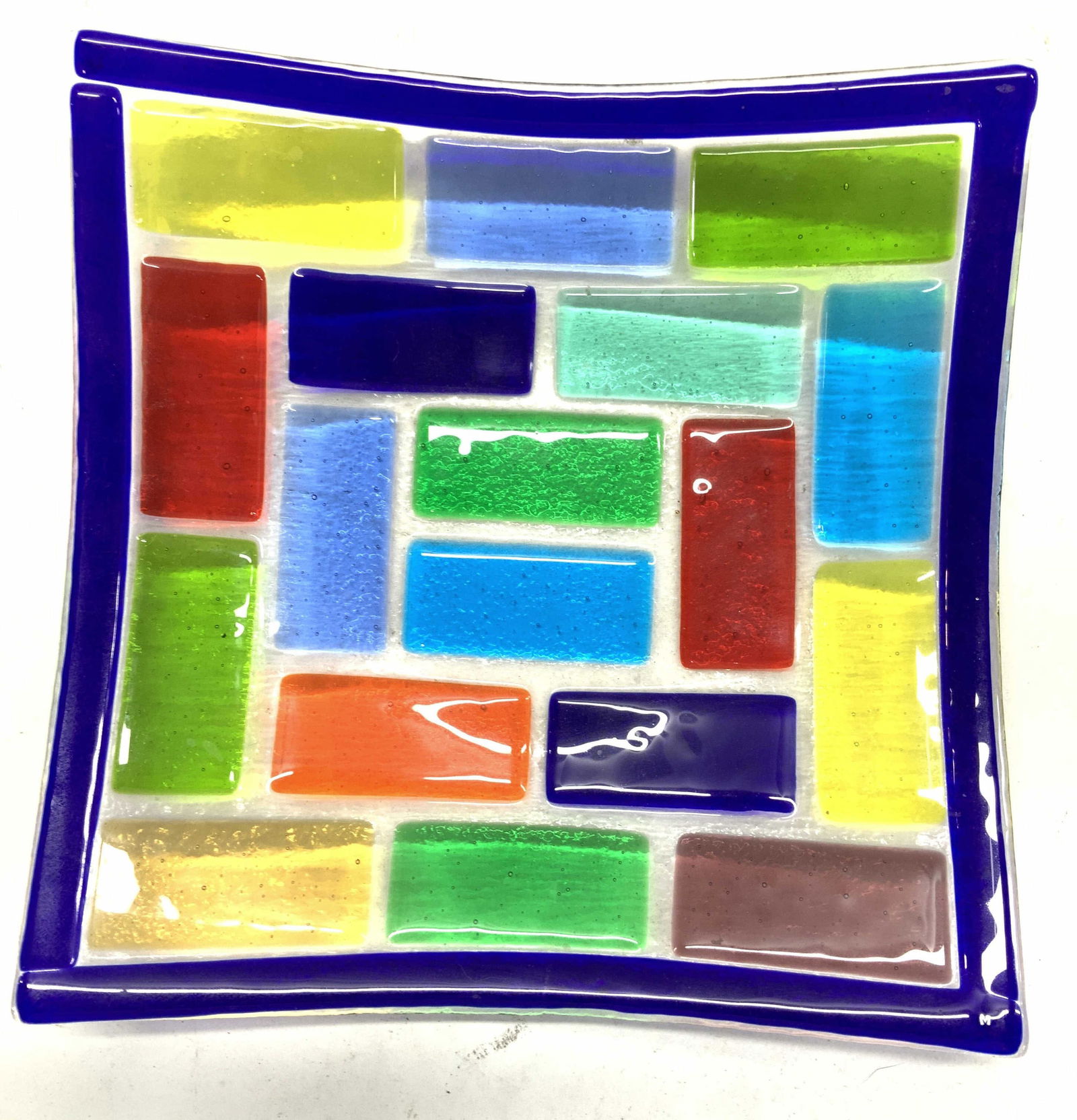 MCM Hand Blown Murano Colored Glass Bowl (1 of 7)