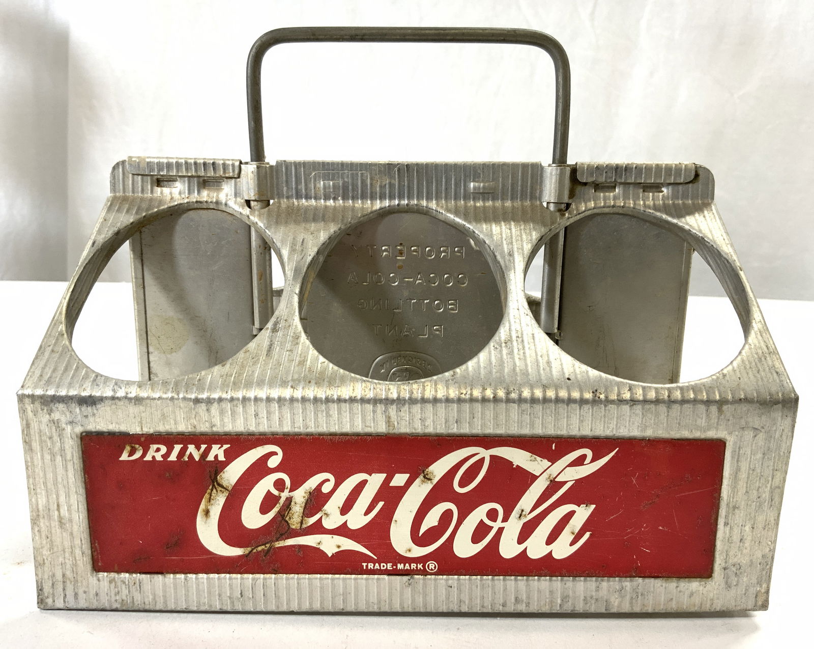 COCA COLA Vntg Metal Bottle Holder Rack (1 of 6)