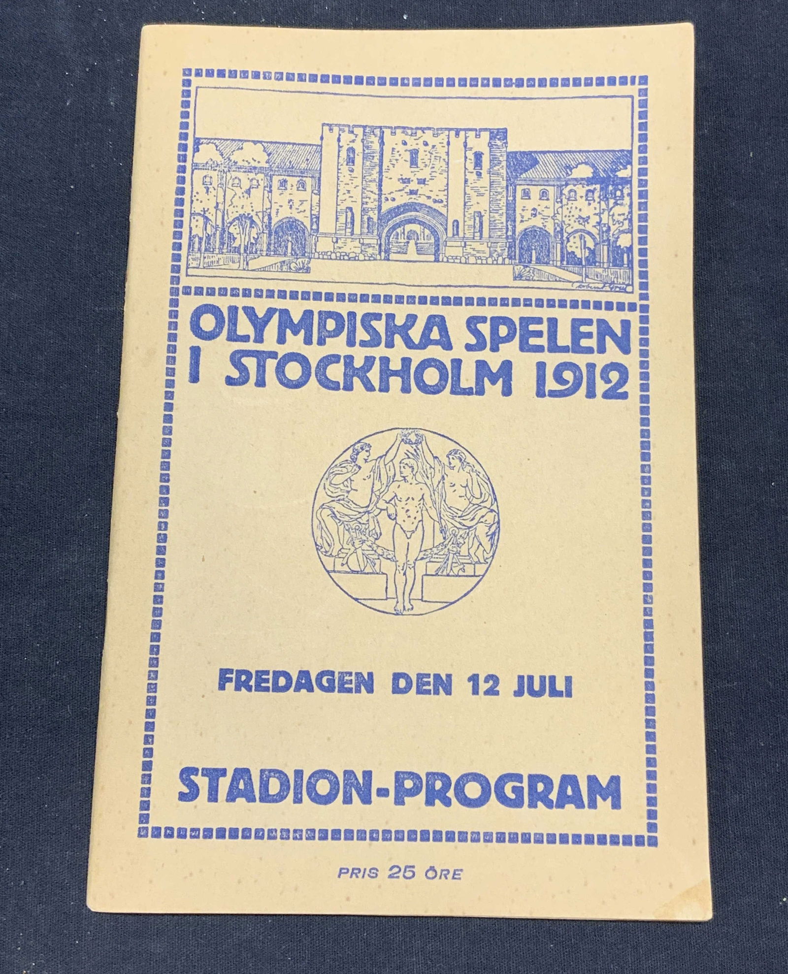 Antique 1912 Stockholm Olympics Program (1 of 9)