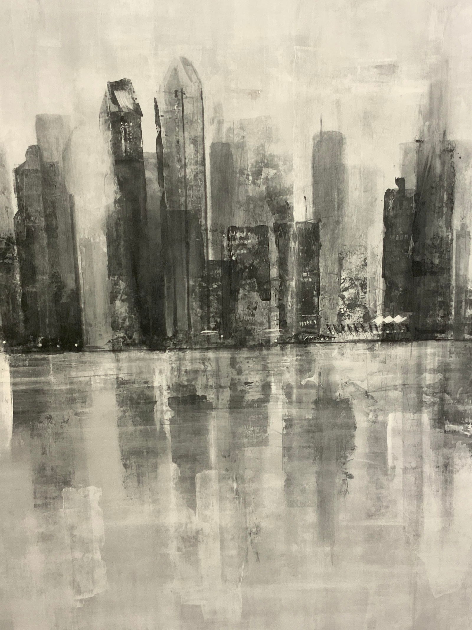 XL 4ft 9 x 3ft 7 Inch Cityscape Litho On Canvas (1 of 8)