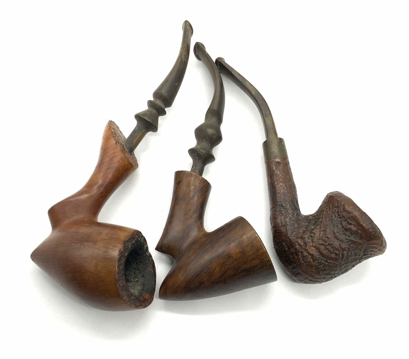Lot 3 Vintage Handmade Wooden Tobacco Pipes (1 of 12)