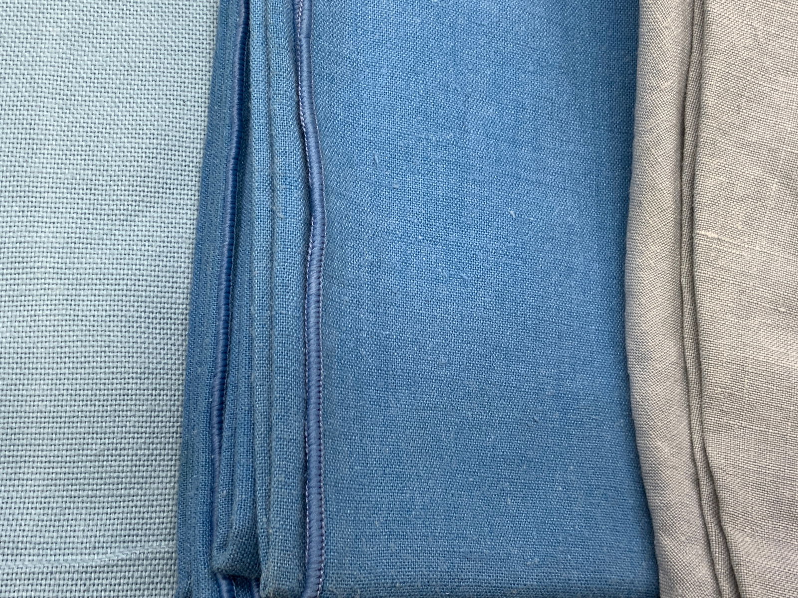 Lot 7 Blue Table Linens, Napkins & Tablecloths (1 of 9)