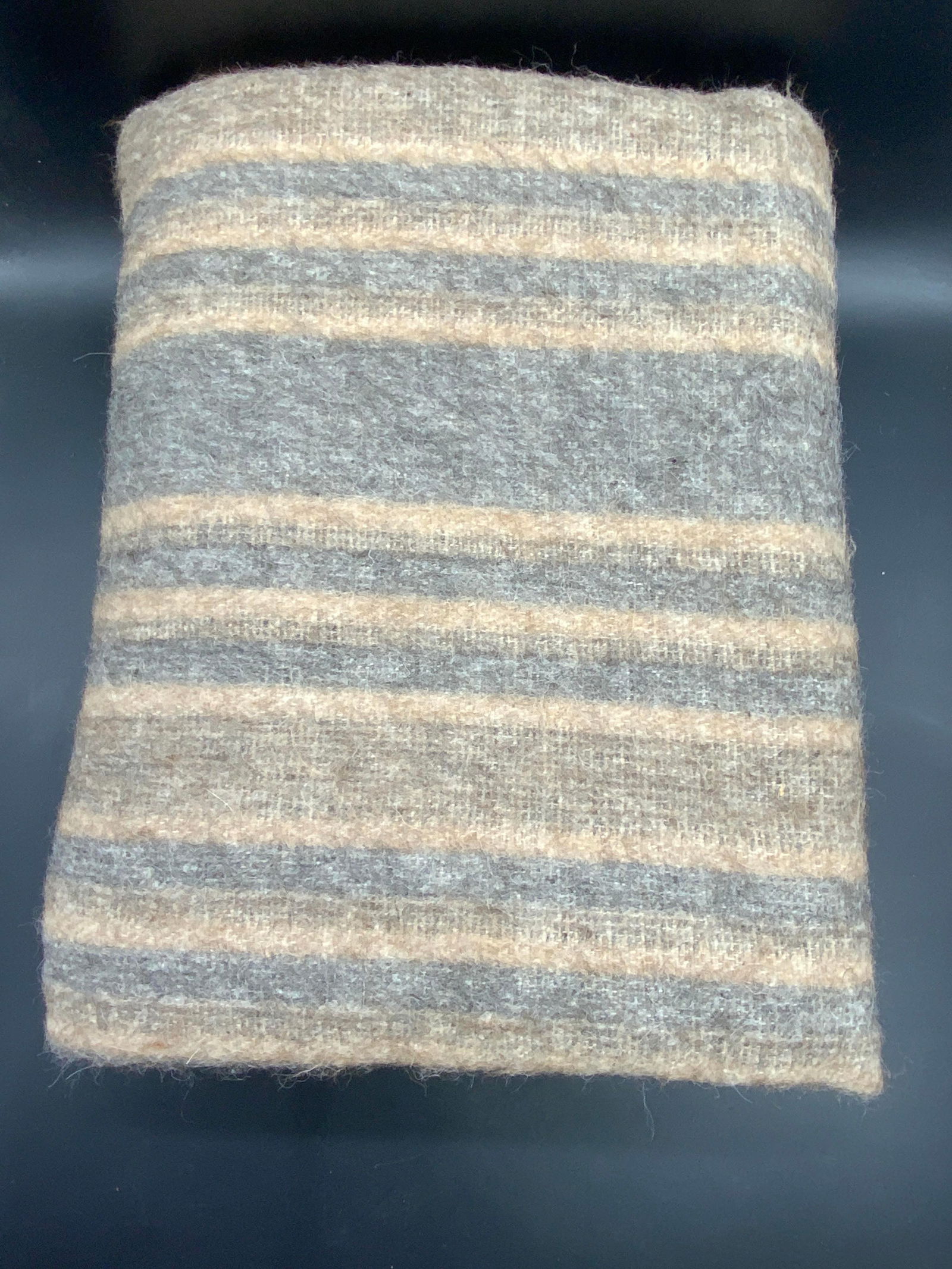 Vintage Handwoven Wool Throw Blanket (1 of 9)