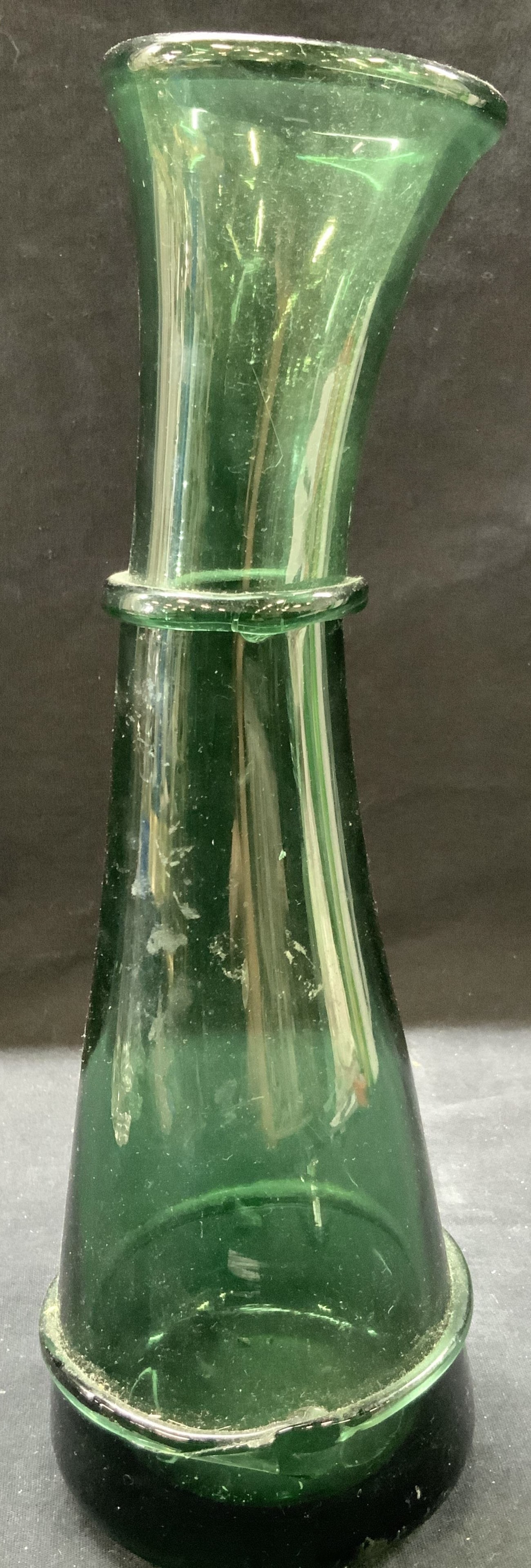 Hand Blown Emerald Glass Vessel (1 of 7)