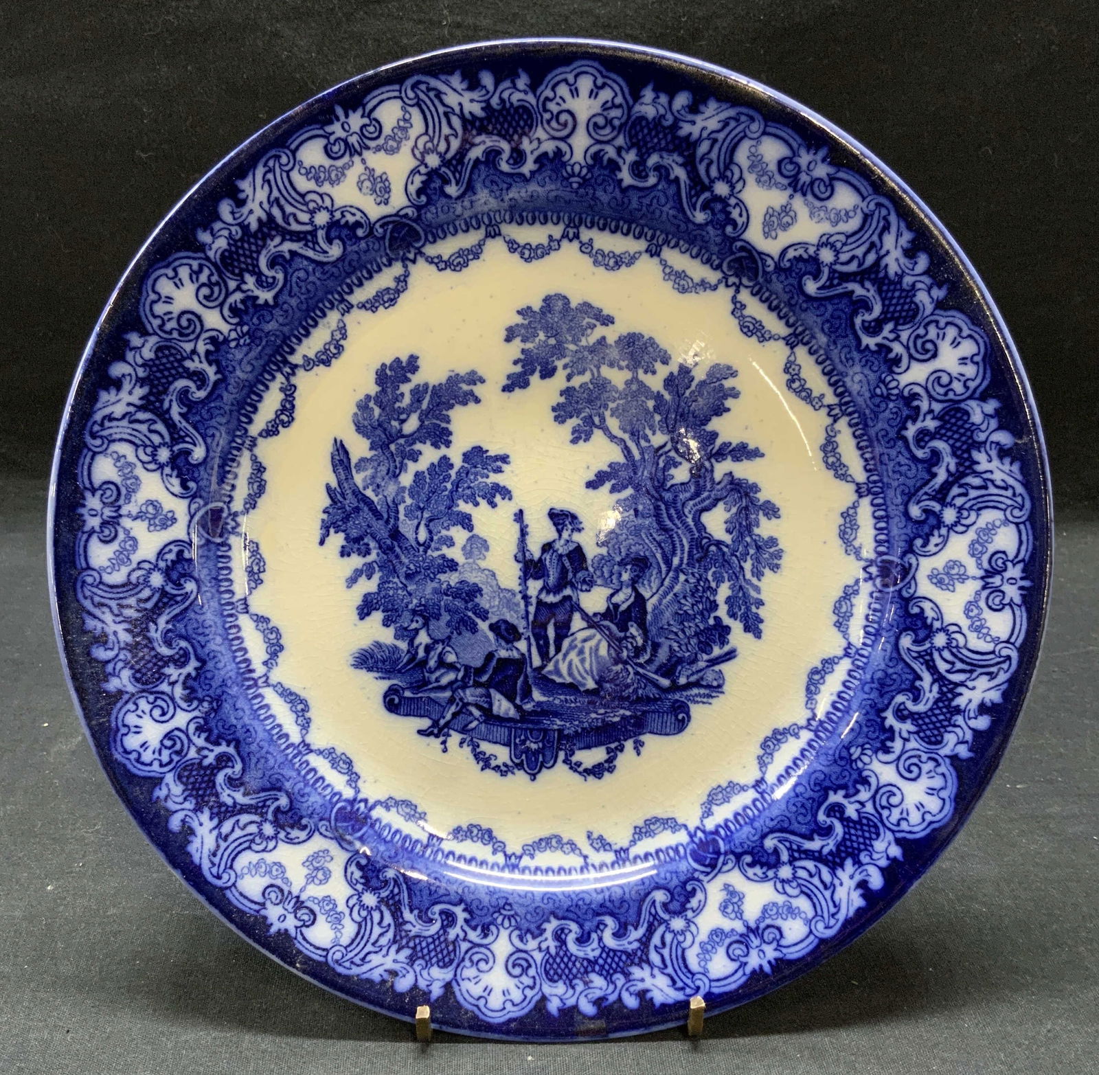 Antique DOULTON Watteau Ceramic Plate England (1 of 7)