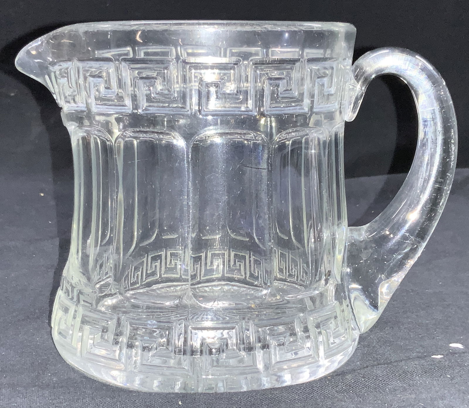 Heisey Stamped Greco-Roman Style Glass Pitcher (1 of 7)