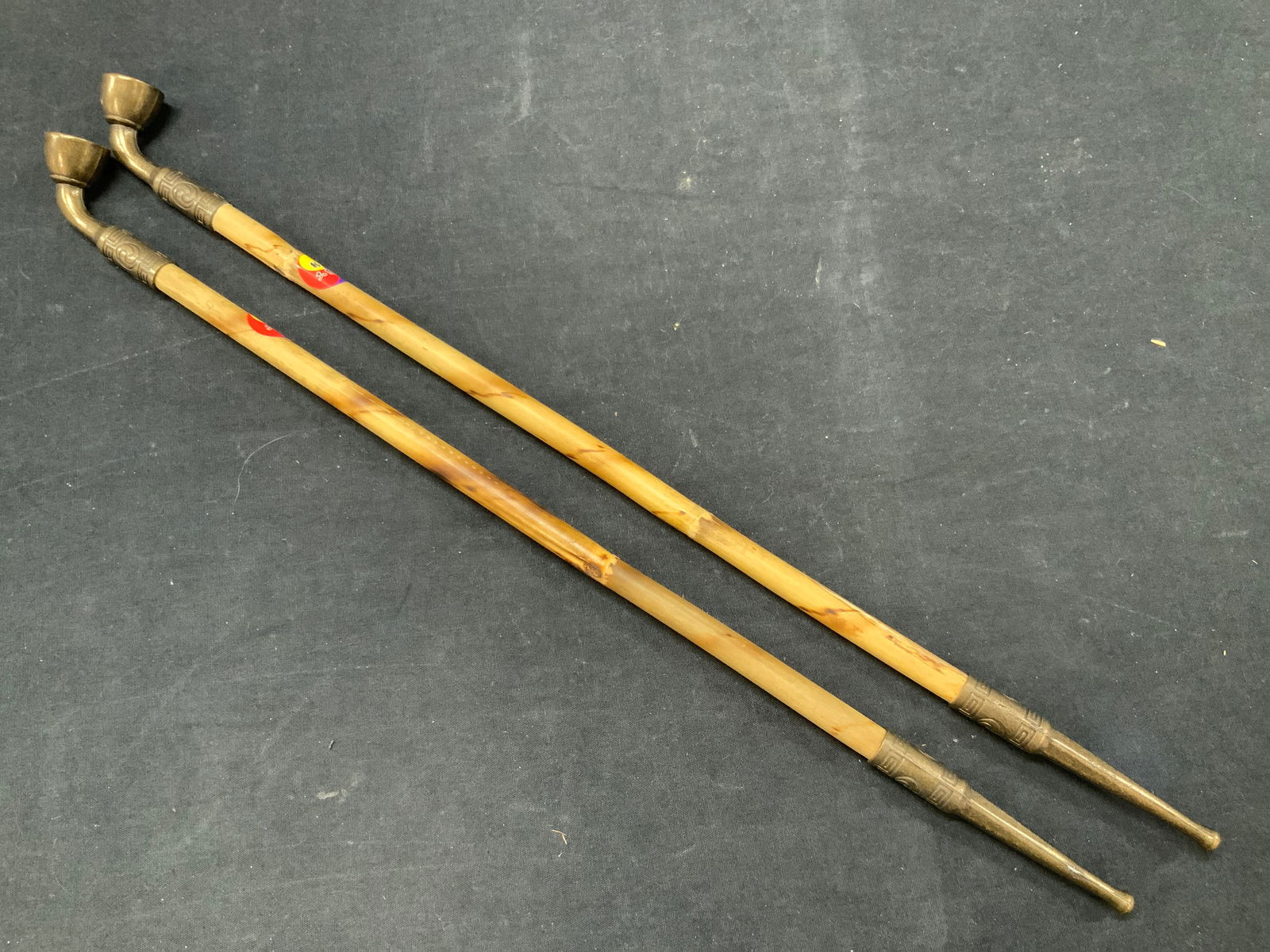 Set 2 20 Inch Long Asian Tobacco Pipe Replica (1 of 7)