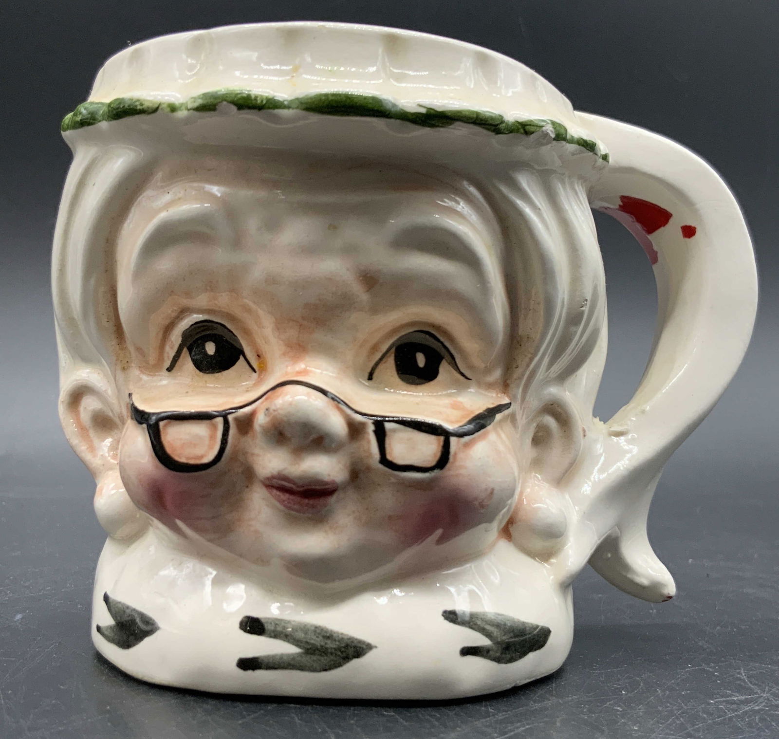 LEFTON Vntg Grandmother Figural Face Ceramic Mug (1 of 8)