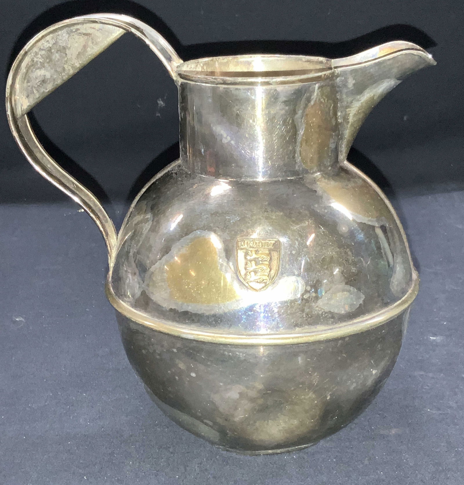 Vintage Jersey Silver Plate Over Brass Pitcher (1 of 8)