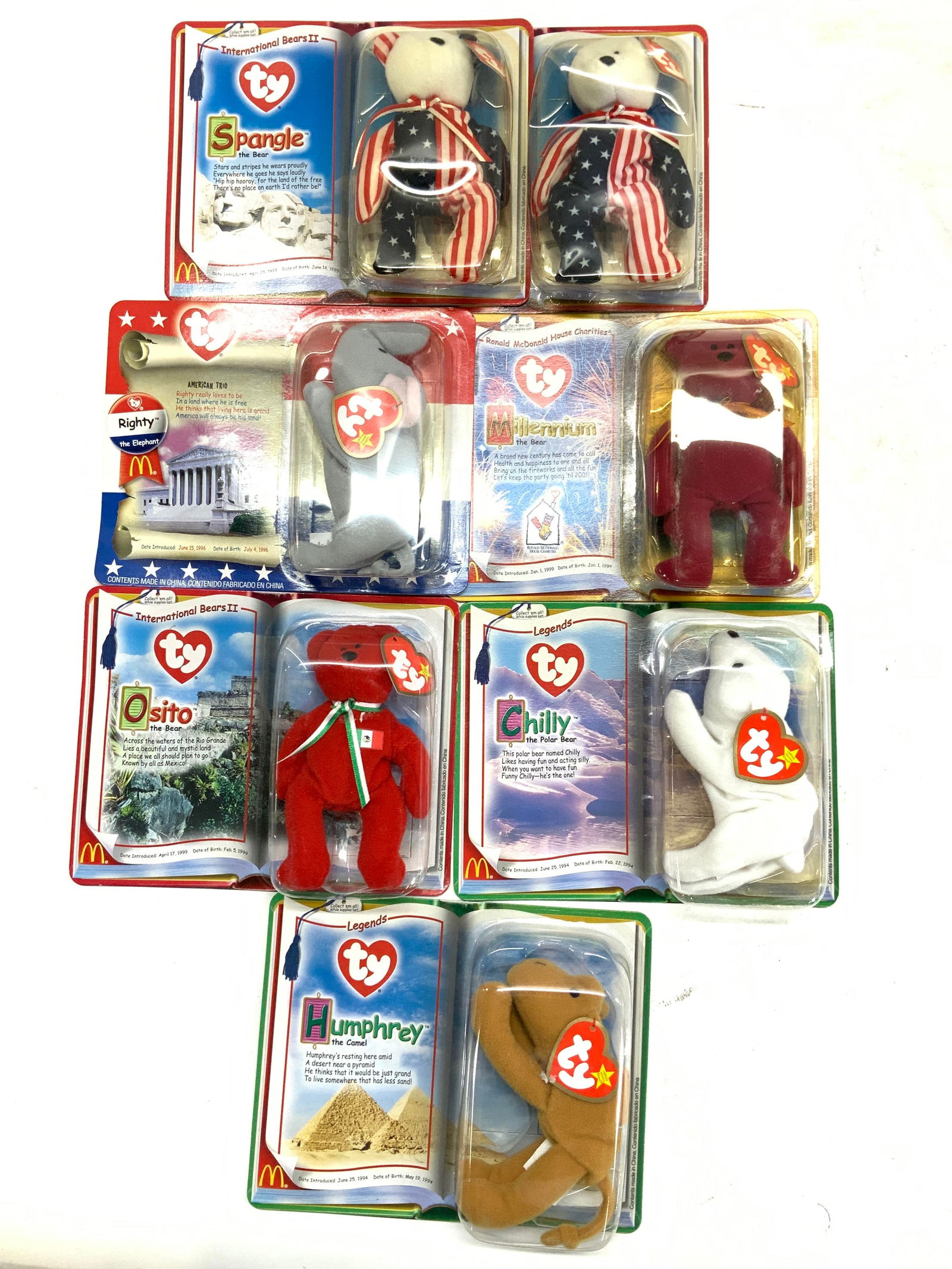 7 Ty Teenie Beanie Babies McDonalds Collectibles (1 of 9)
