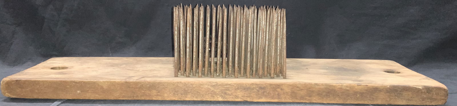 Antique Wood & Iron Flax Comb (1 of 7)