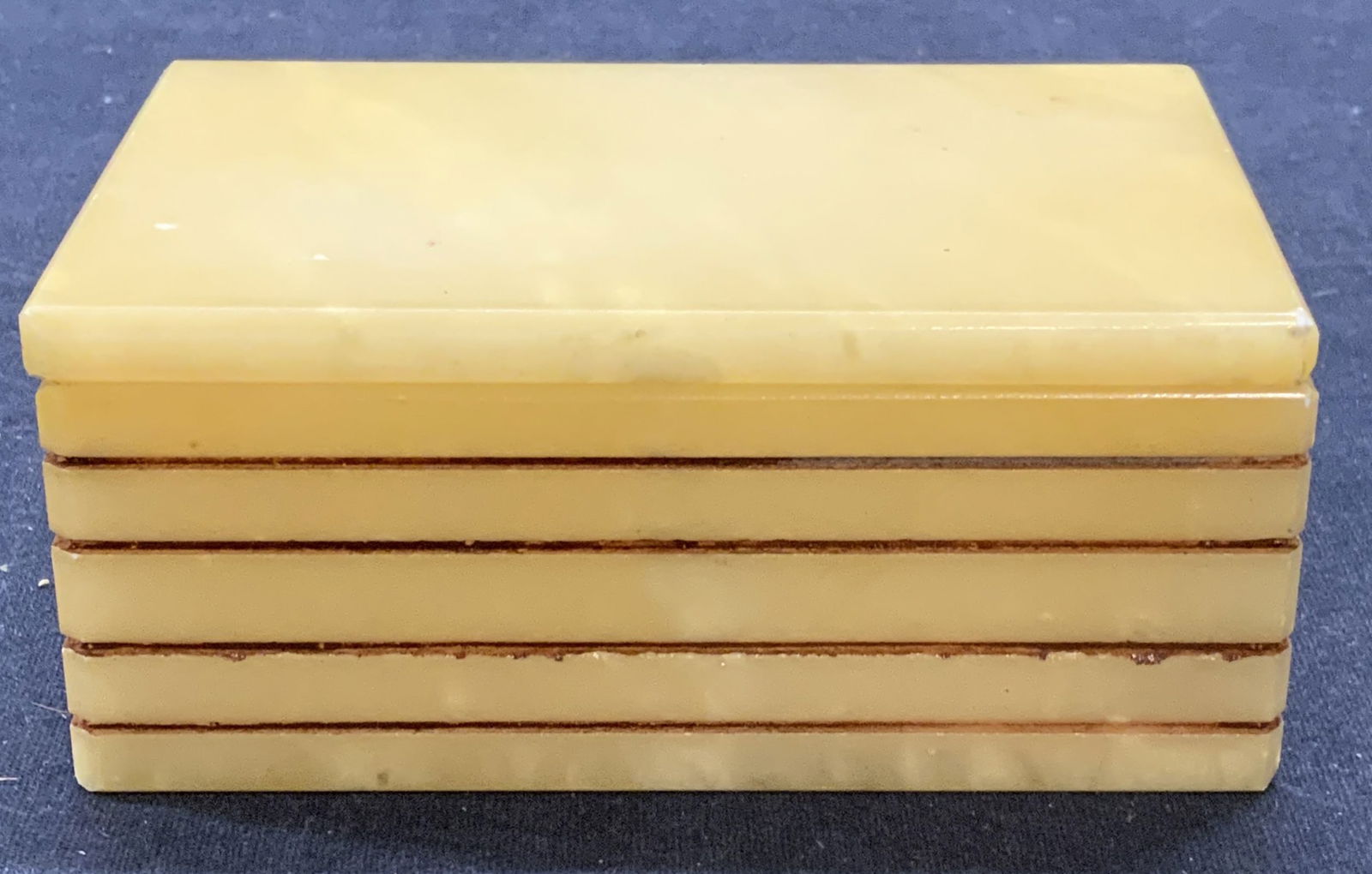 Hand Carved Alabaster Trinket Box, Italy (1 of 6)