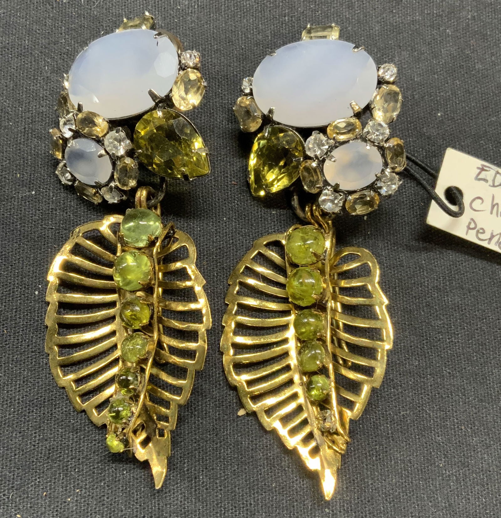 Iradj Moini Chalcedony & Peridot Earrings (1 of 7)