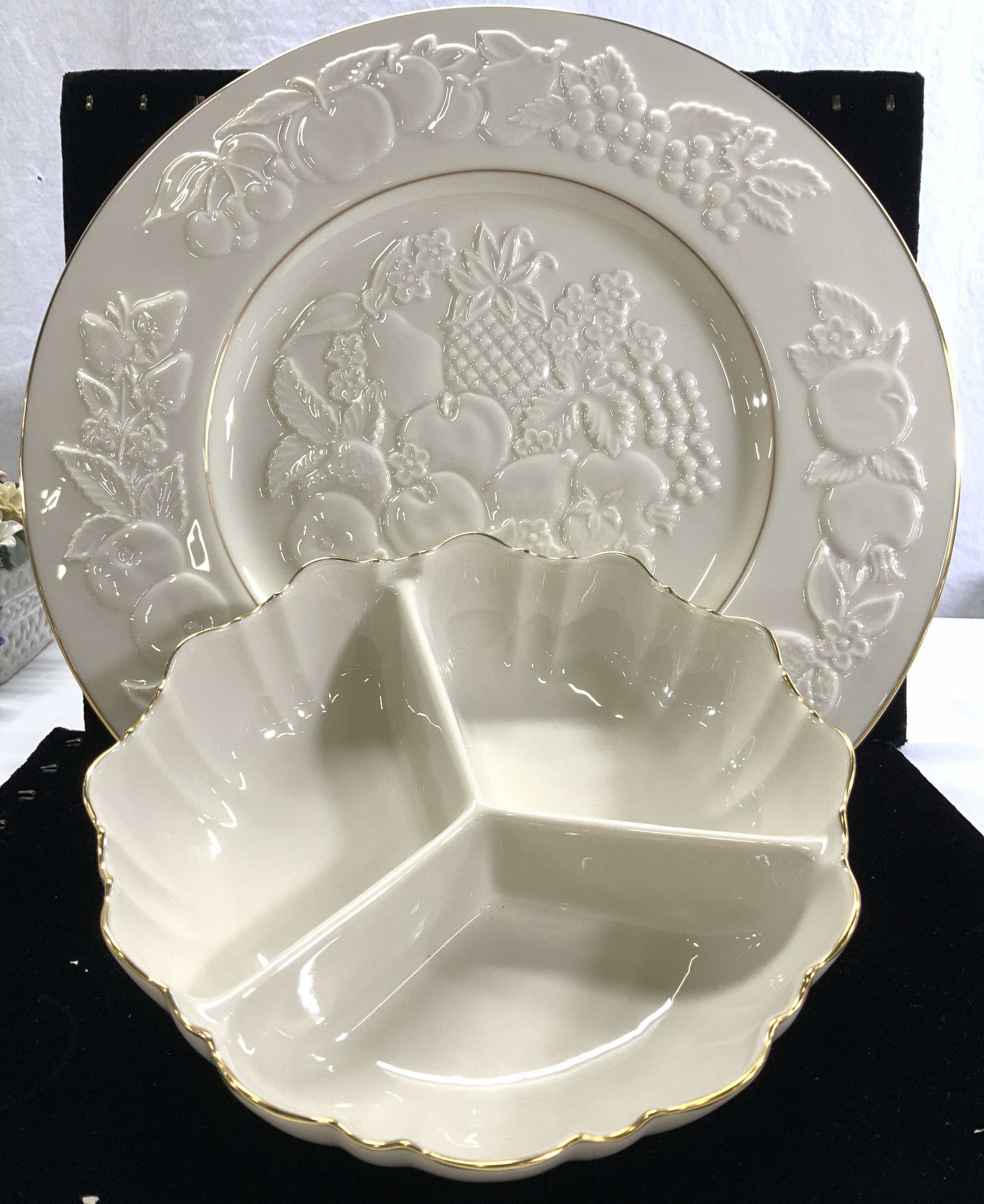 LENOX Porcelain Platter NIB & Lenox Serving Bowl (1 of 7)