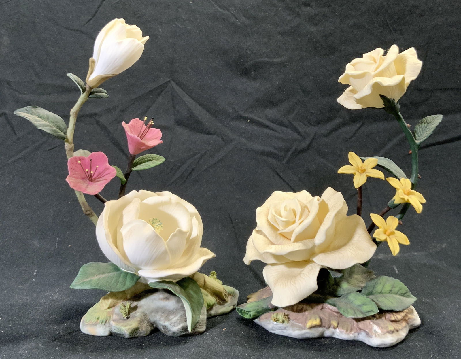 LENOX Lot 2 Assorted Porcelain Floral Figures (1 of 12)