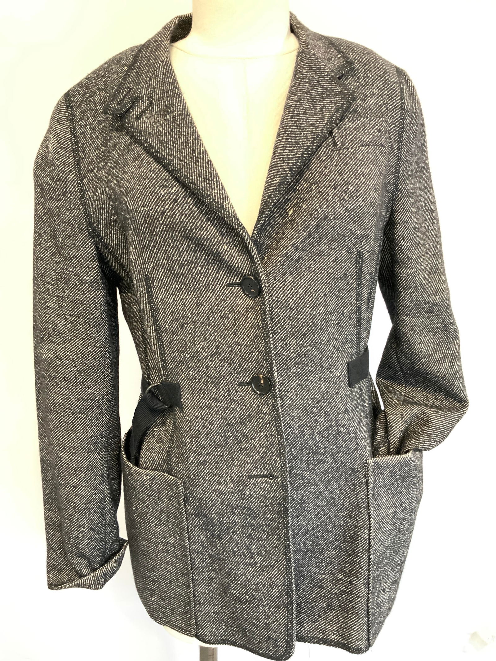 Akris Wool & Silk Woven Size 8 Jacket (1 of 14)