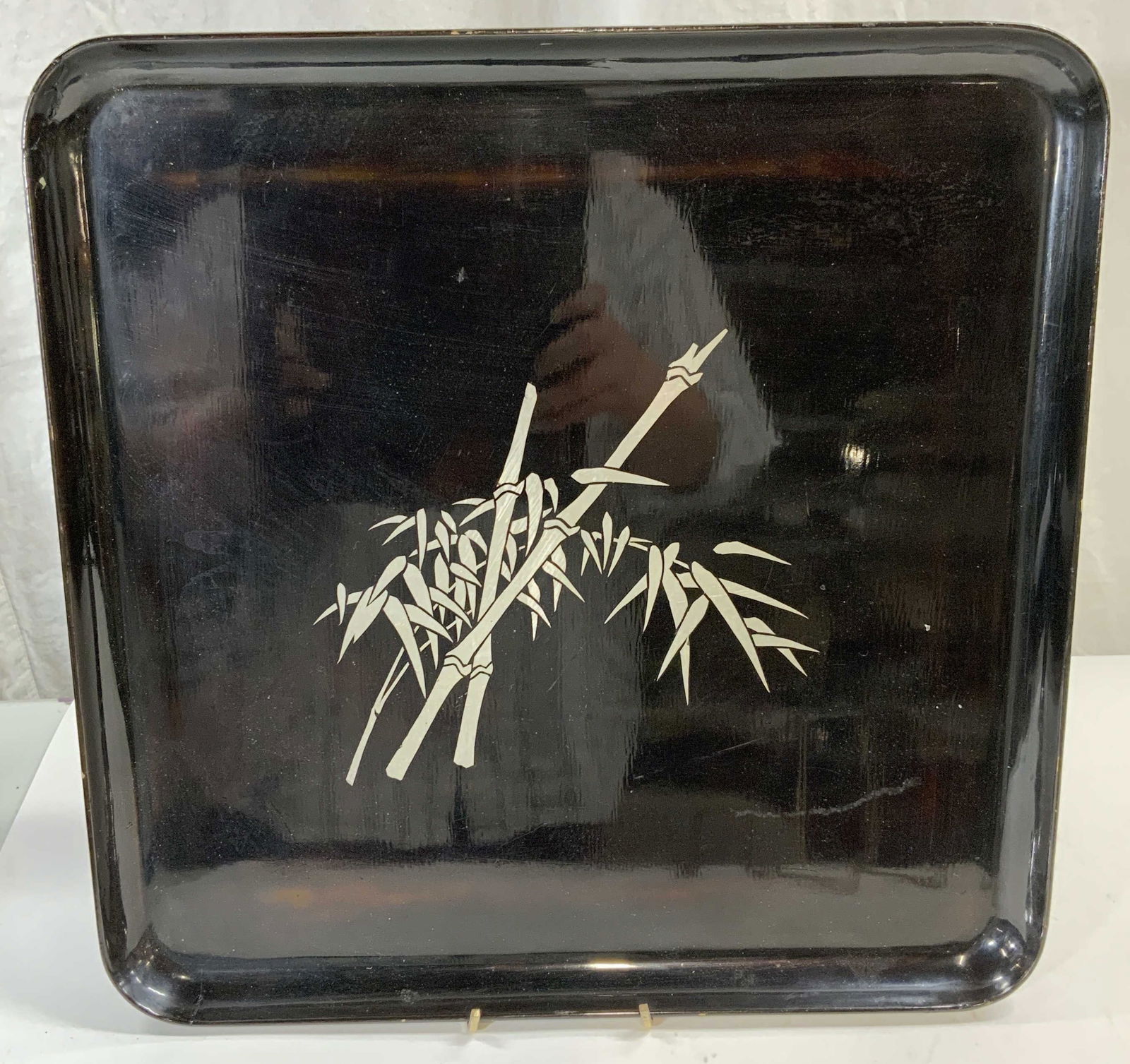 Vintage Hsiu Ang Lacquerware Bamboo Tray (1 of 7)