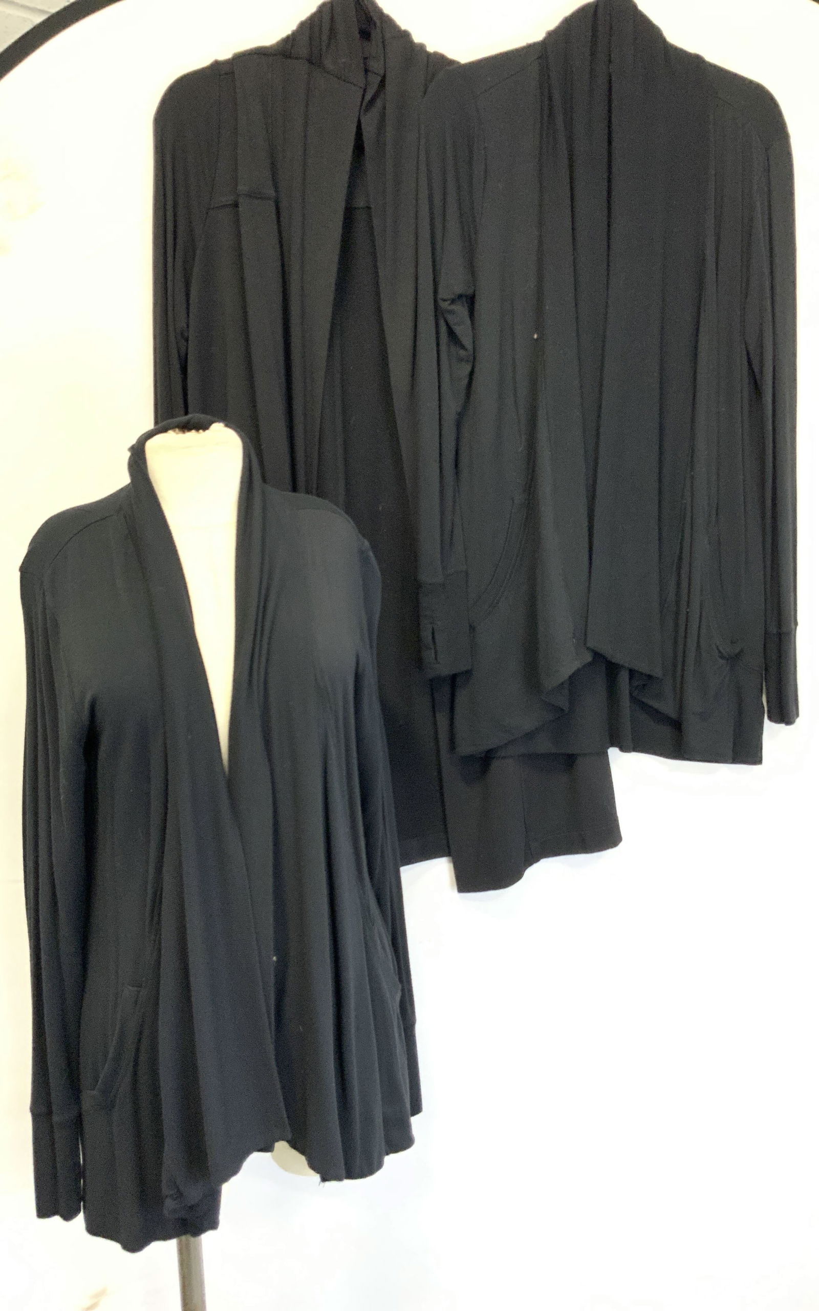 3 ATHLETA Black Cardigans, 2 Medium, 1 Large (1 of 12)