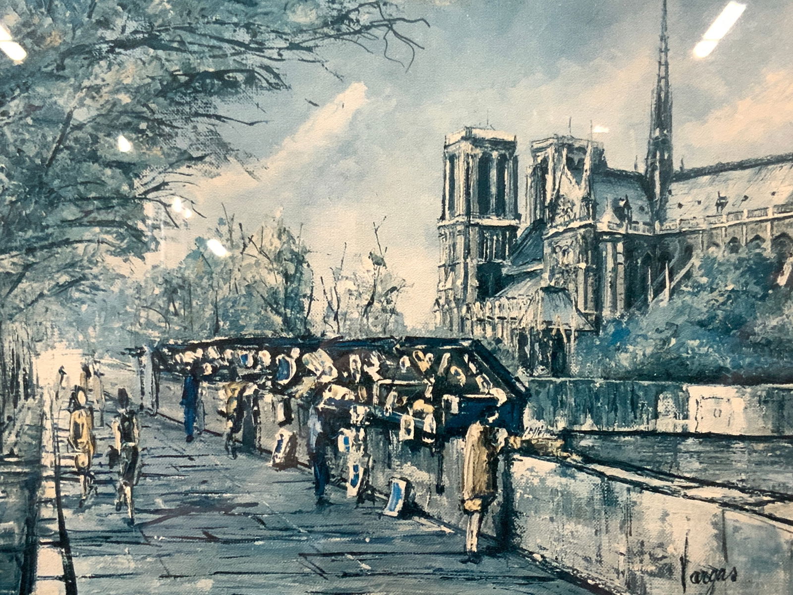 Pedro Vargas Norte Dame Monochrome Lithograph (1 of 12)