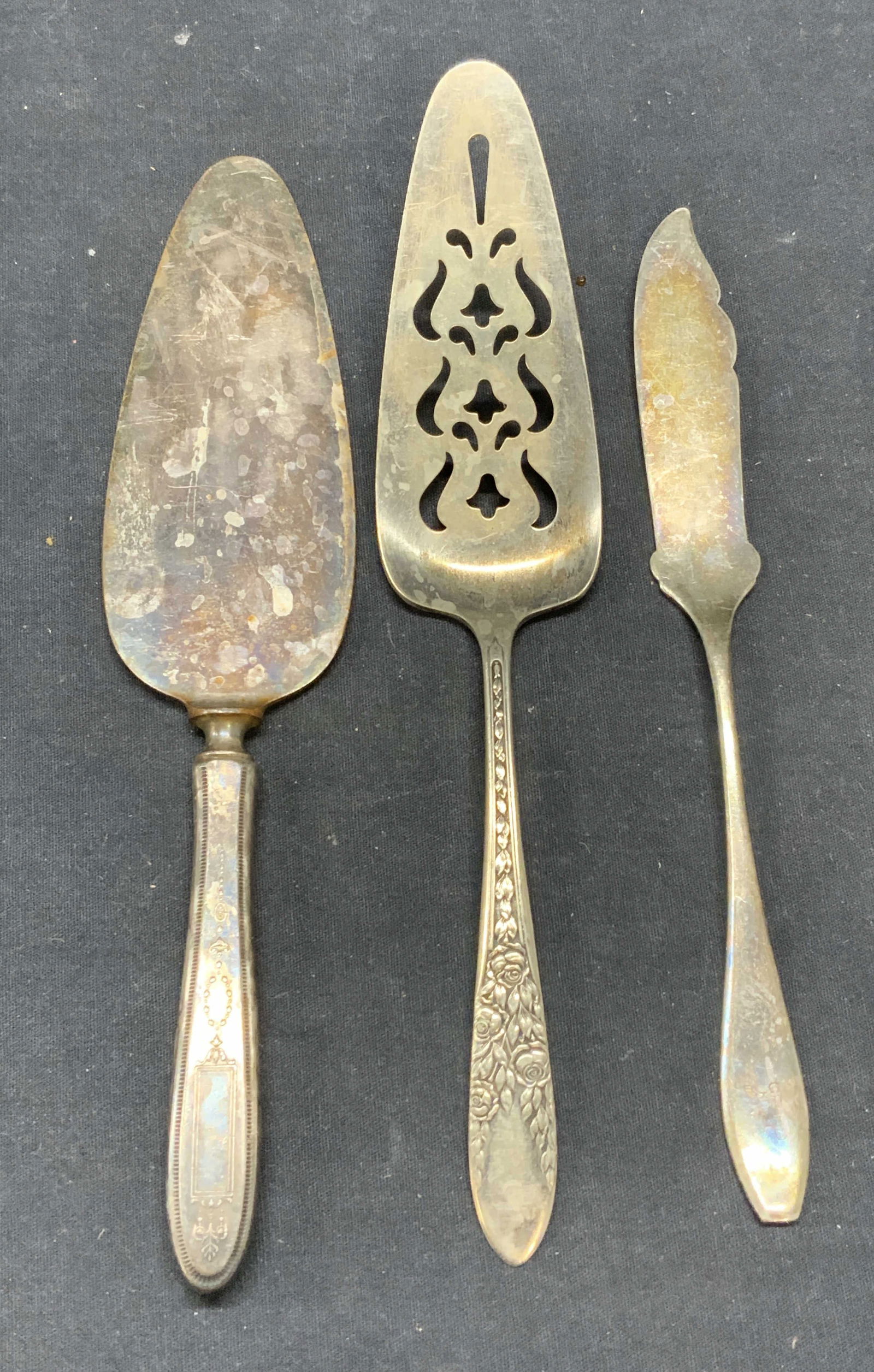 Lot 3 Vintage National Silver Co & More Servers (1 of 7)