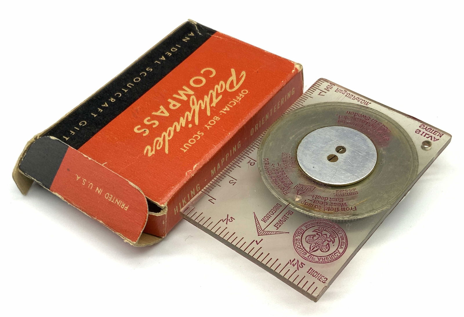 OFFICIAL BOY SCOUT PATHFINDER COMPASS w/ Box (1 of 9)