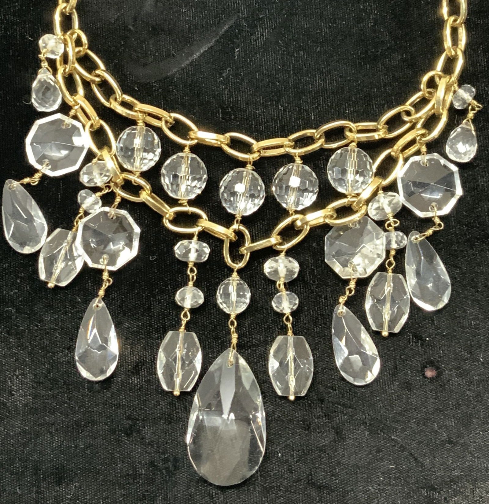 Banana Republic Beaded Bib Necklace, NWT (1 of 7)