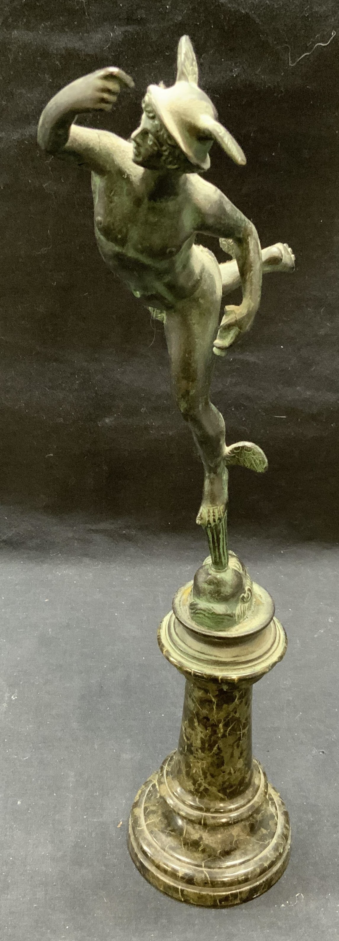 Vintage Cast Metal Hermes Statue (1 of 7)
