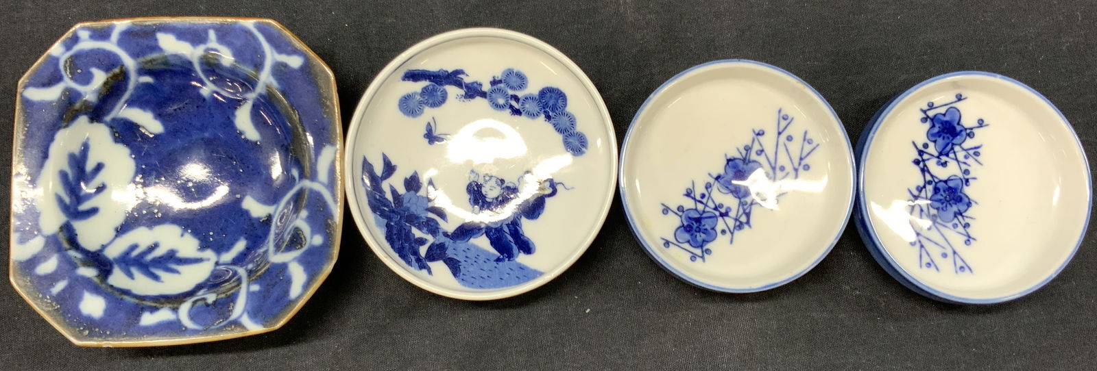4 Asian Style Porcelain Trinket Dishes (1 of 8)