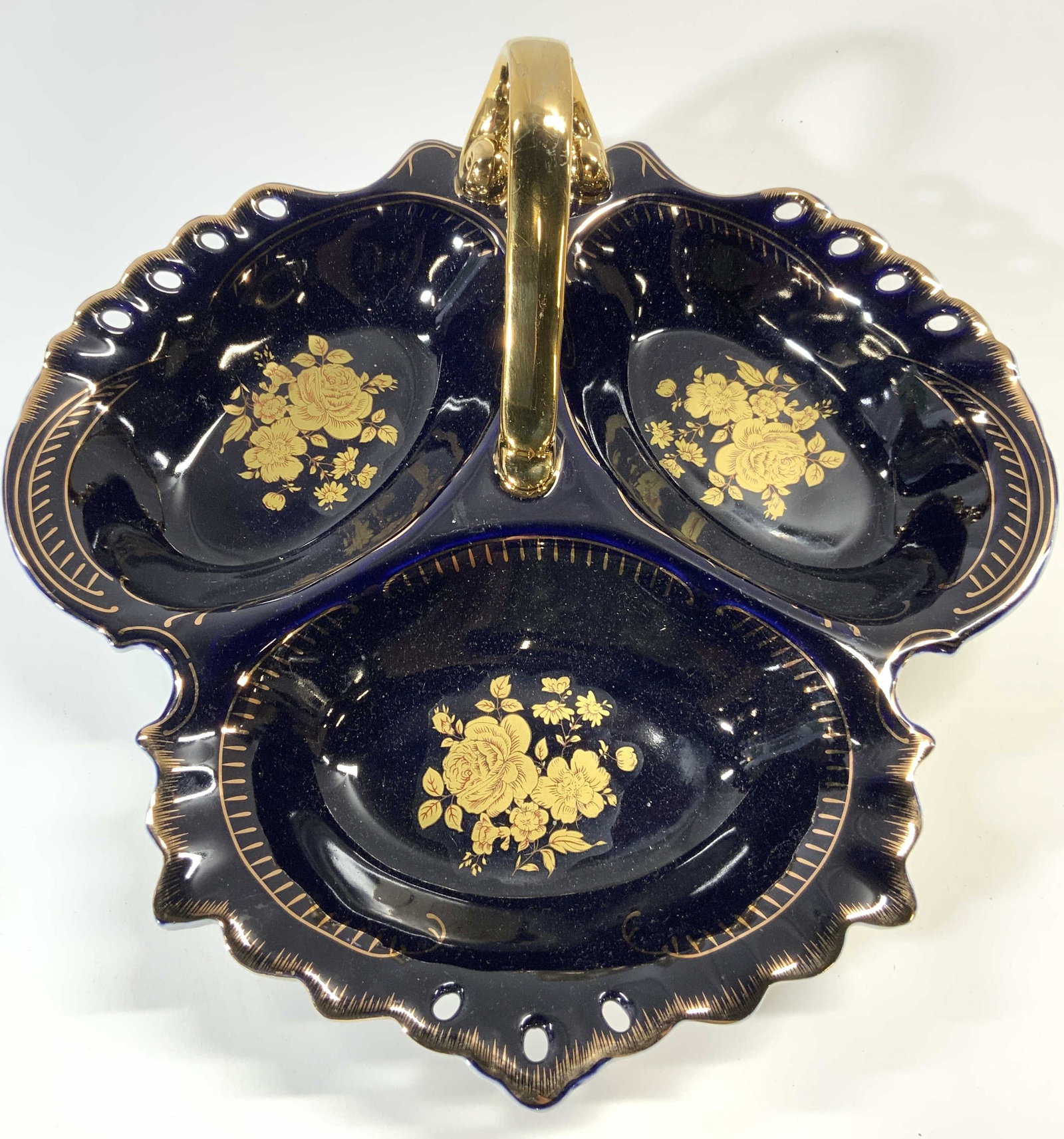 JOSEPH SEDGH TABLEWARE Porc Divided Dish (1 of 8)