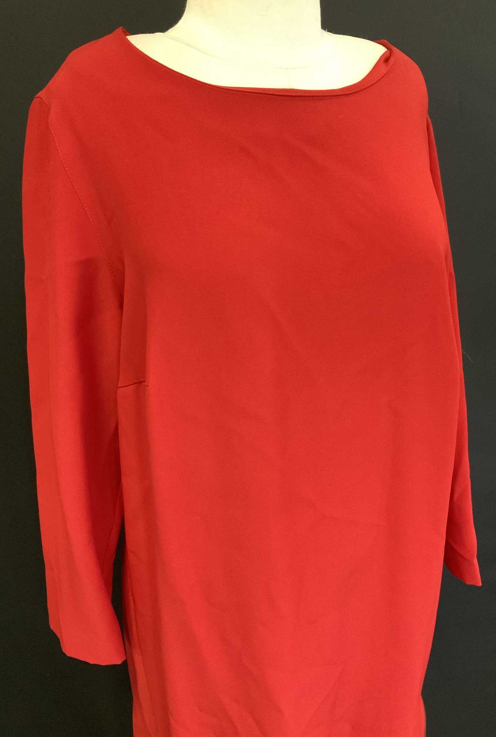 AKRIS Punto Red Cocktail Dress (1 of 6)