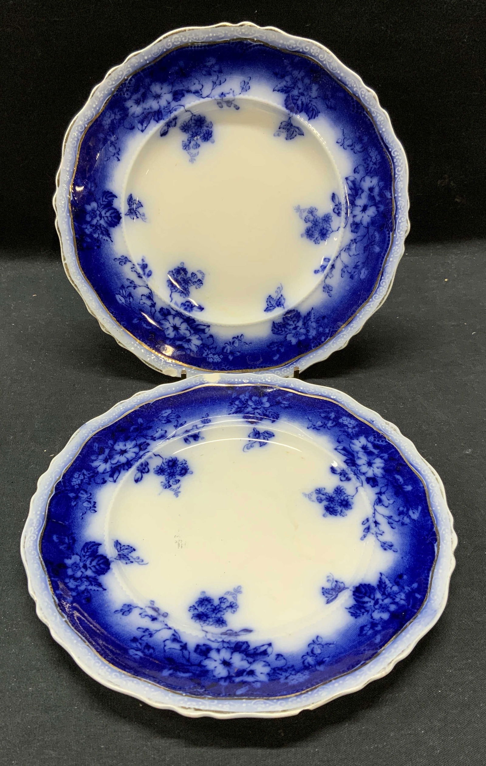 Pair Antique Johnson Bros Porcelain Plates (1 of 8)