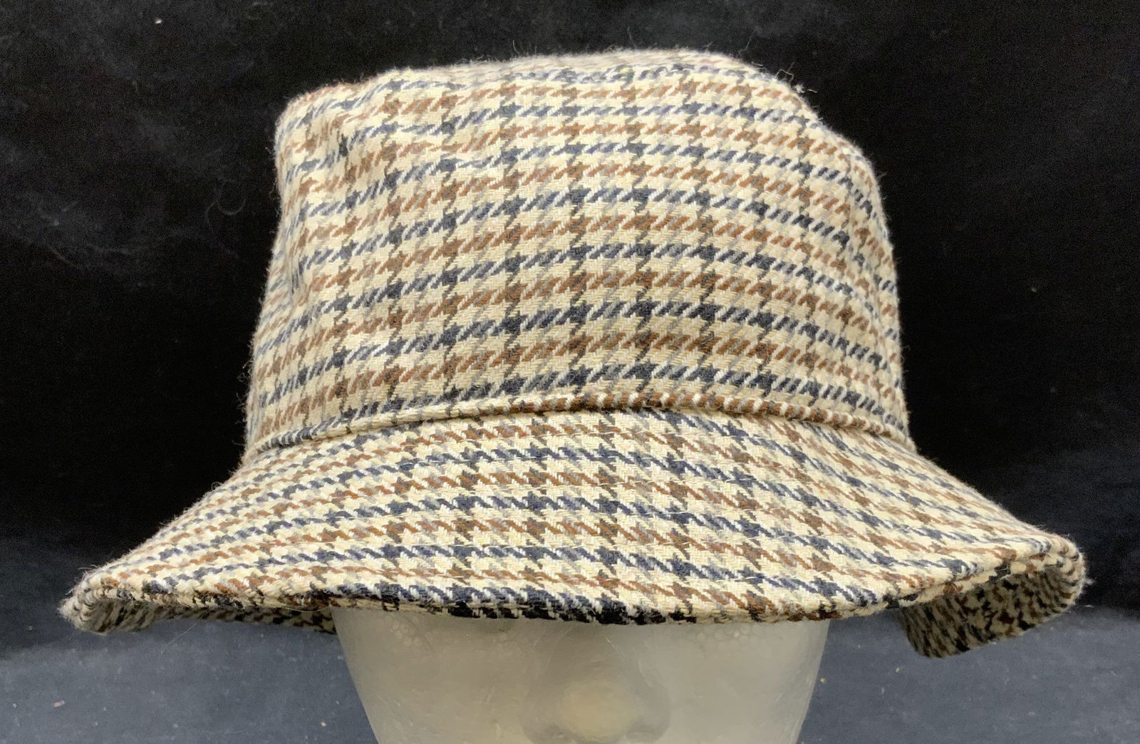Steve Madden Beige Houndstooth Hat (1 of 6)