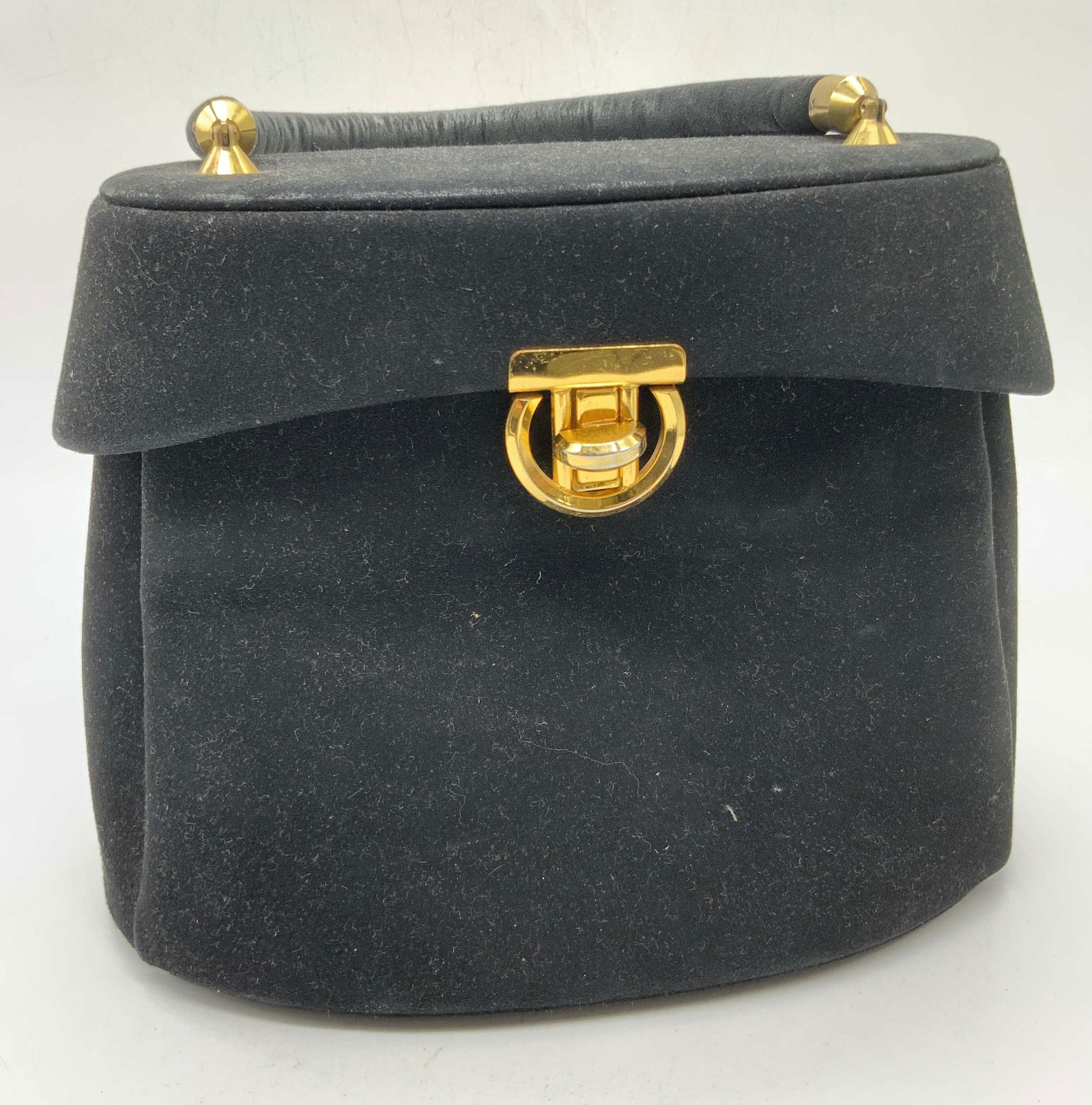 MURRAY KRUGER Vintage Black Top Handle Purse (1 of 14)