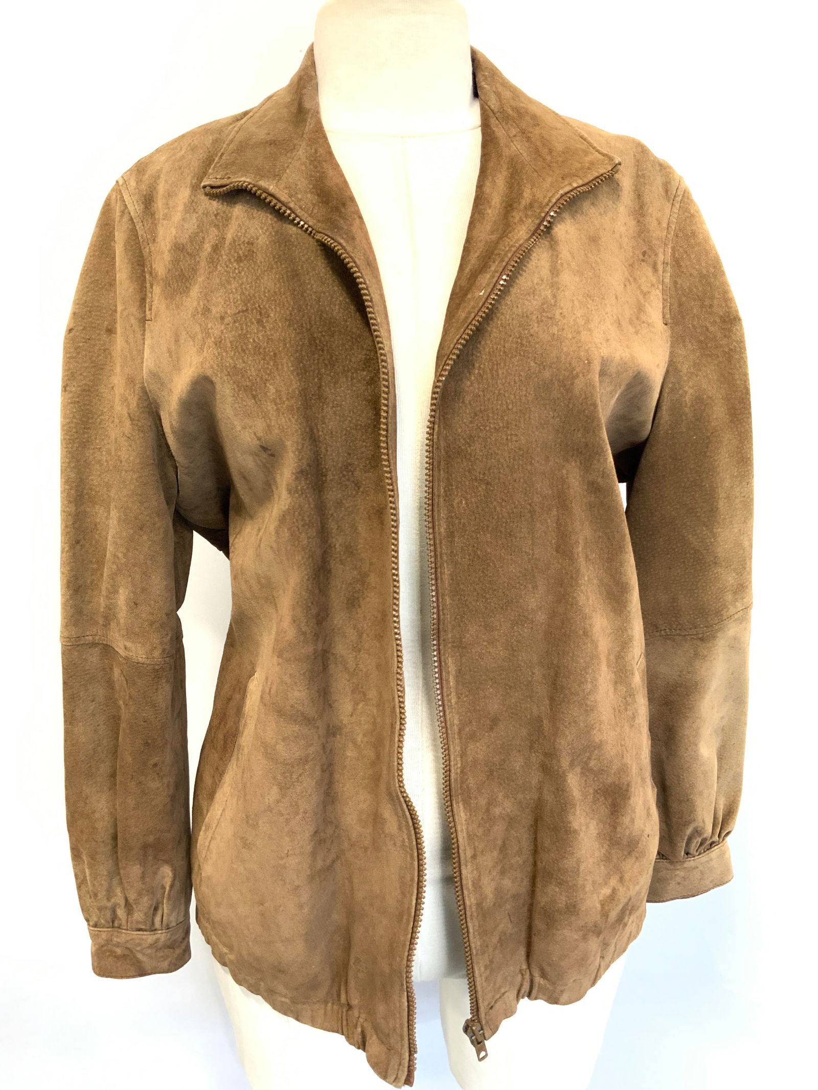 Beged Or Suede & Leather Size 10 Jacket USA (1 of 11)