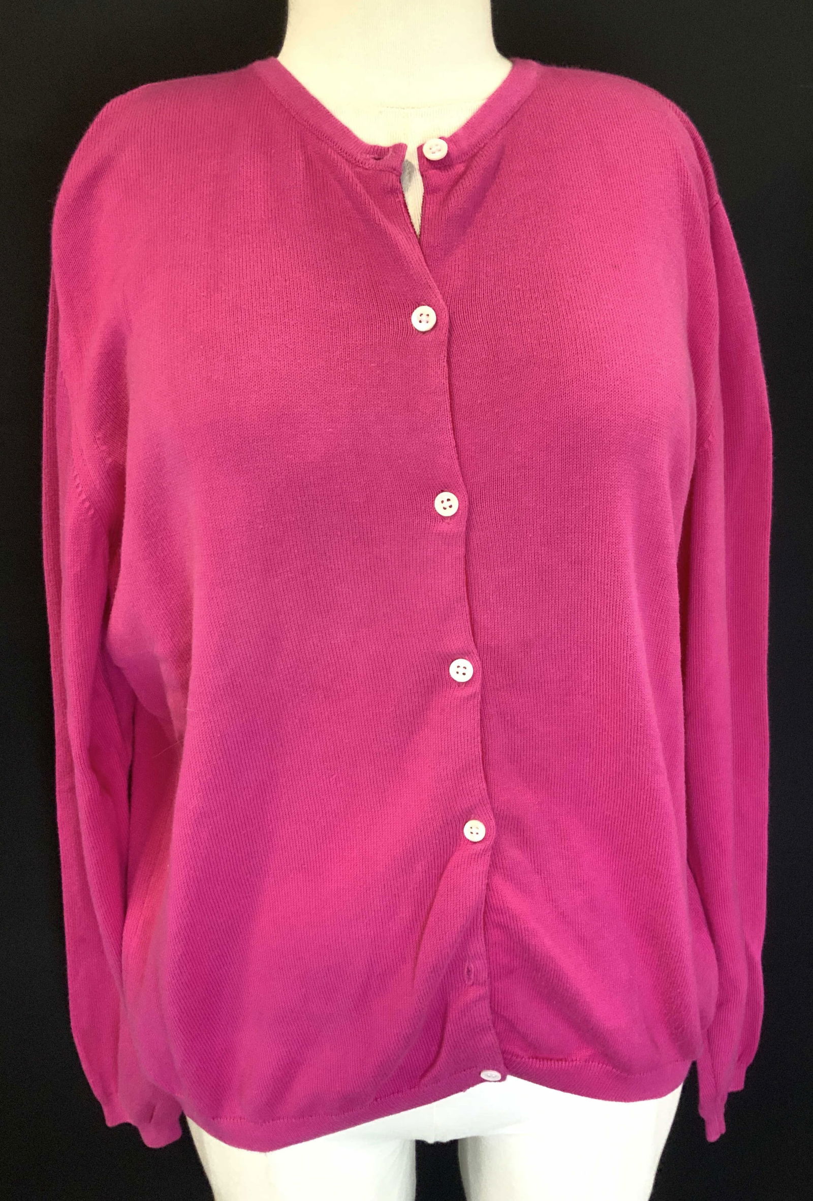 Lilly Pulitzer Fuchsia Cotton Cardigan Portugal (1 of 7)