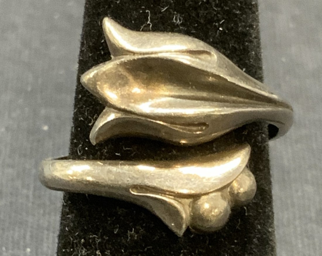 Avon Sterling Silver Floral Ring, Jewelry (1 of 6)