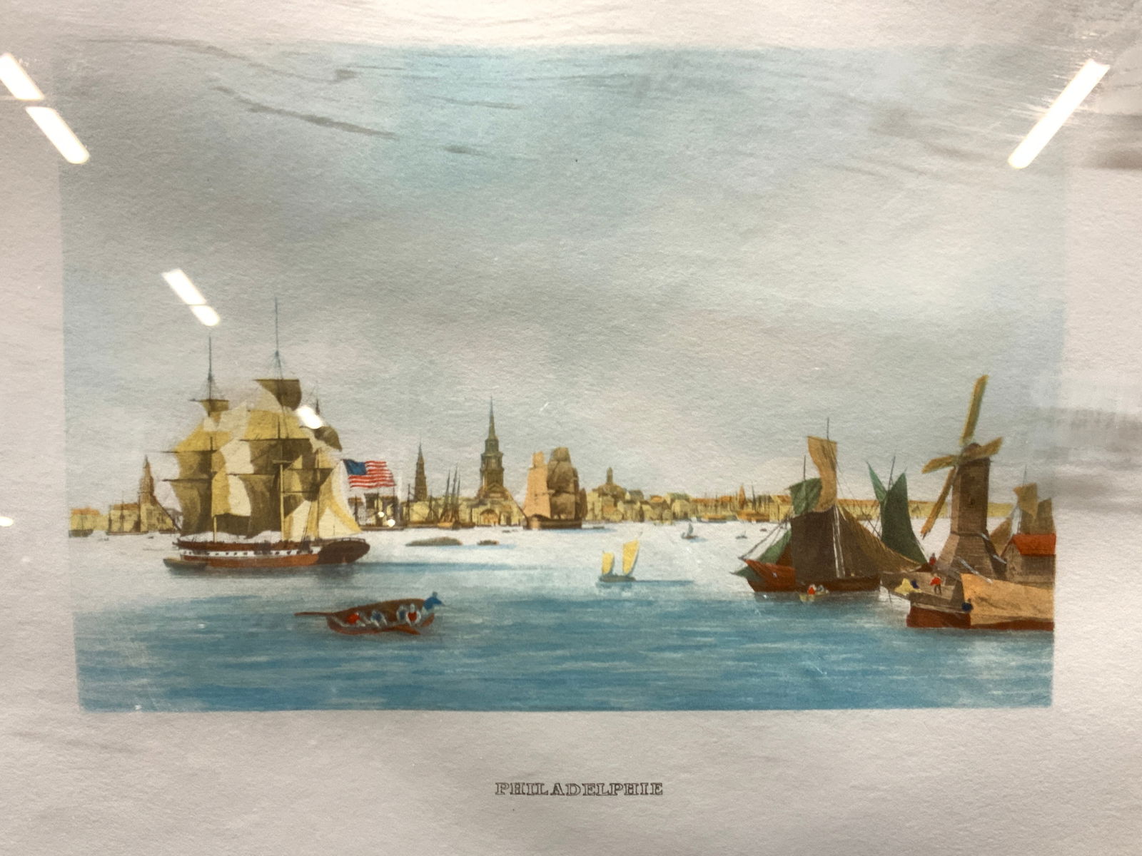 Philadelphia Colored Block Nautical Etching (1 of 10)