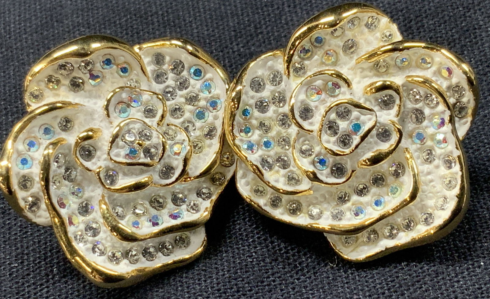 Joan Rivers Gold Tn Rose Clip On Earrings (1 of 7)