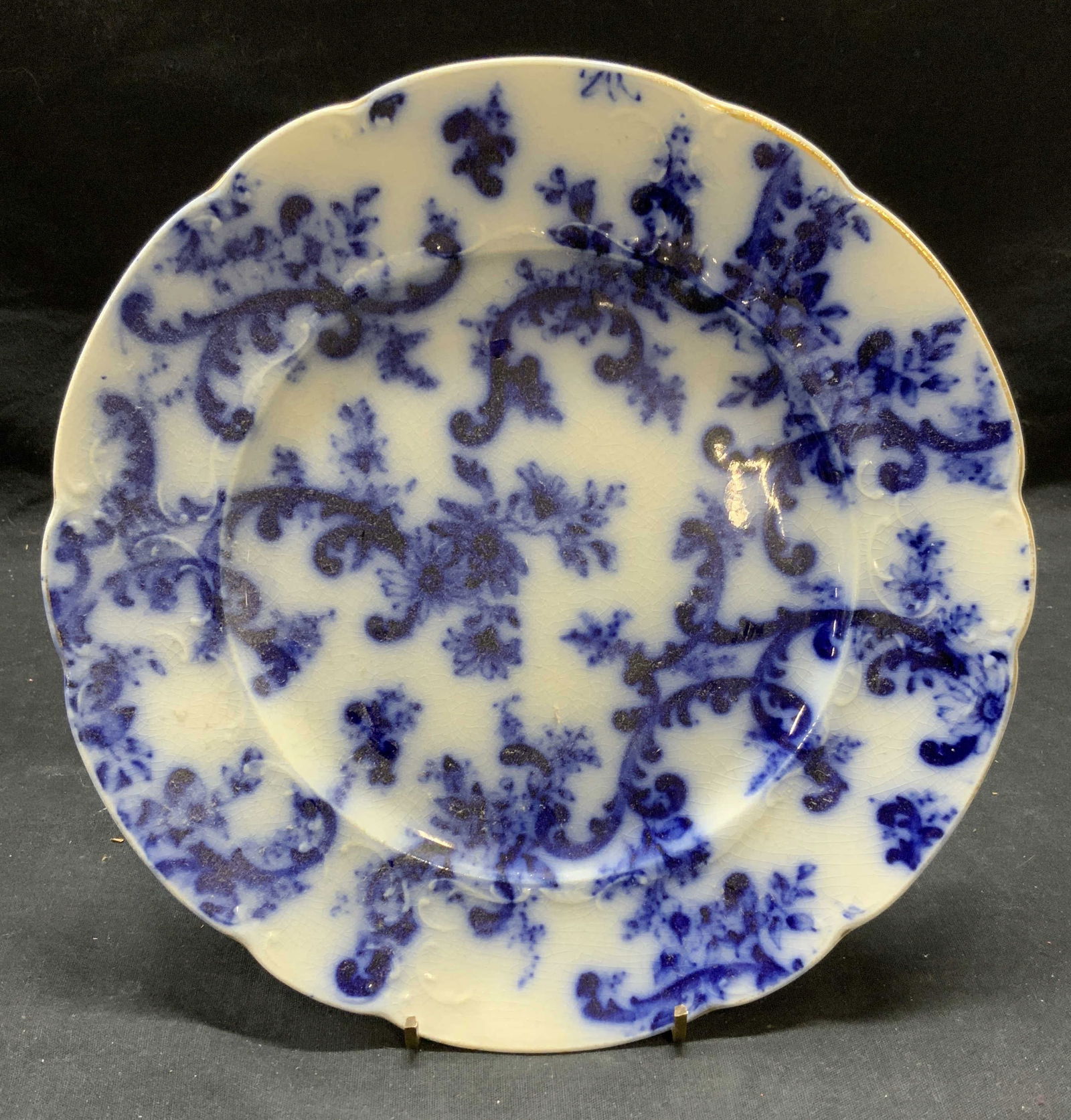 Antique Mercer Co Paisley Porcelain Plate (1 of 6)