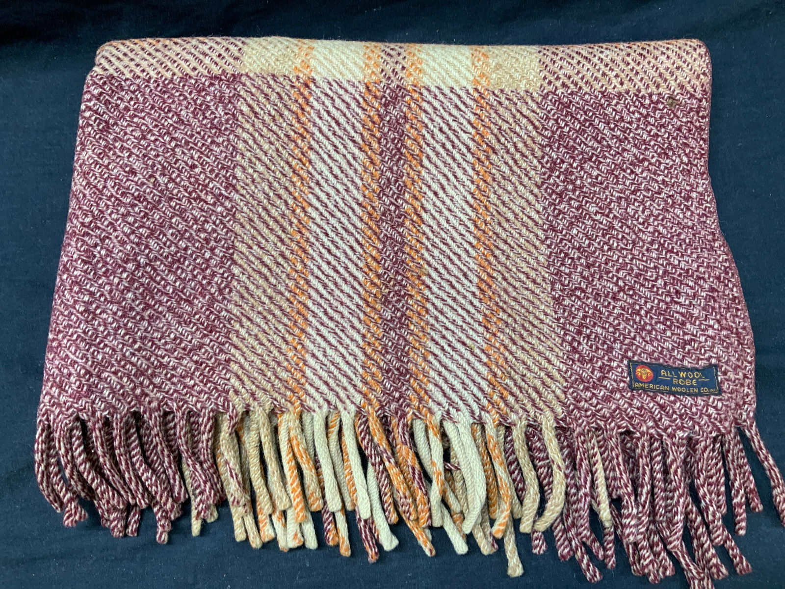 American Wool Co. All Wool Fringe Blanket (1 of 7)