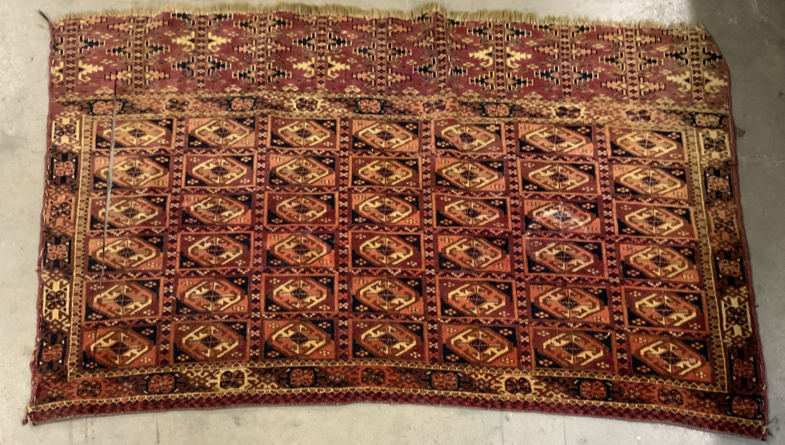Vintage Bokhara Medallion Pattern Rug (1 of 12)