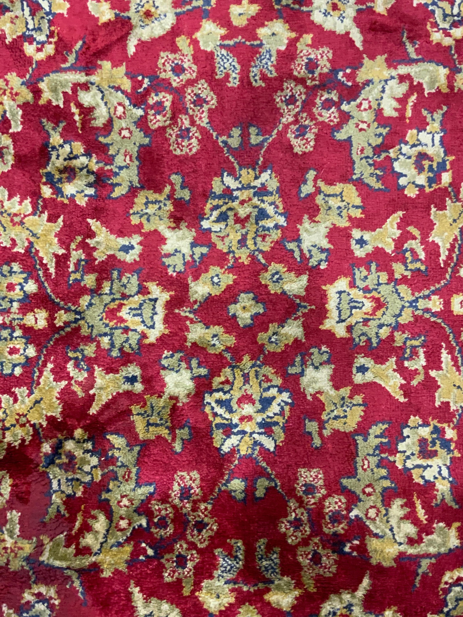 Vintage Red Floral Pattern Oriental Rug (1 of 11)