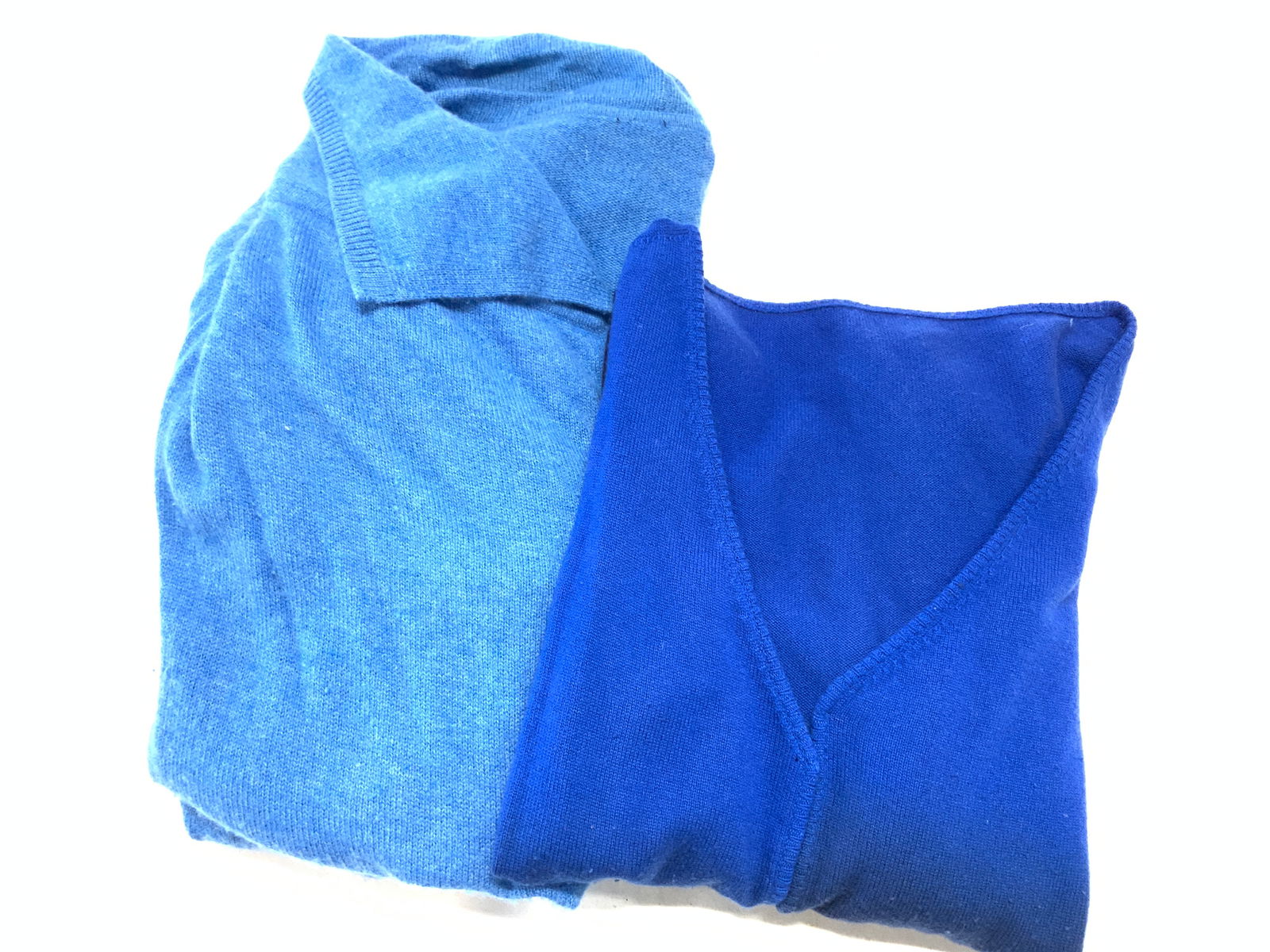 Lot 2 Blue Cashmere Fall Fashion Cardigans (1 of 6)