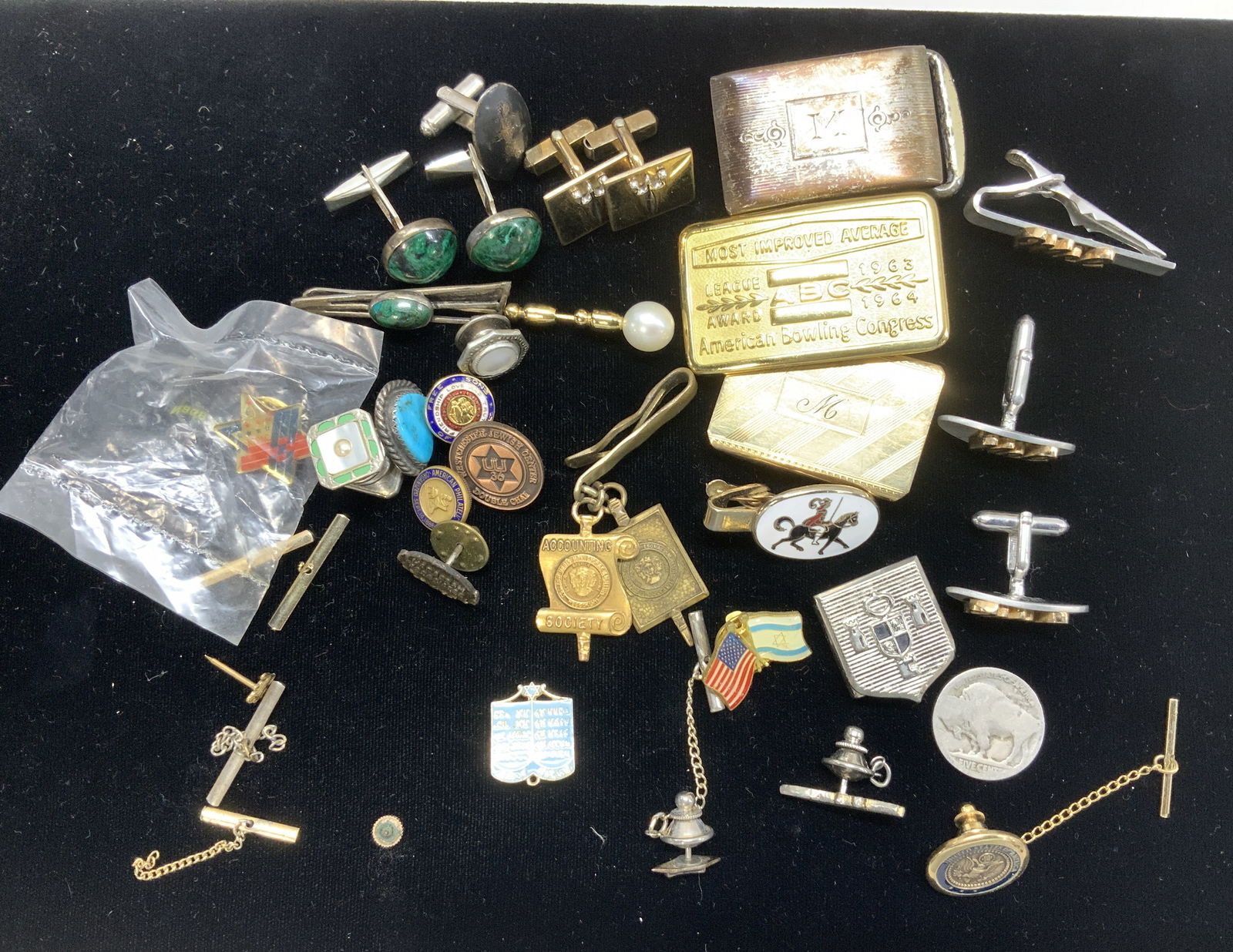Mens Jewelry Lot Sterling Silver, 12kGF, more (1 of 18)
