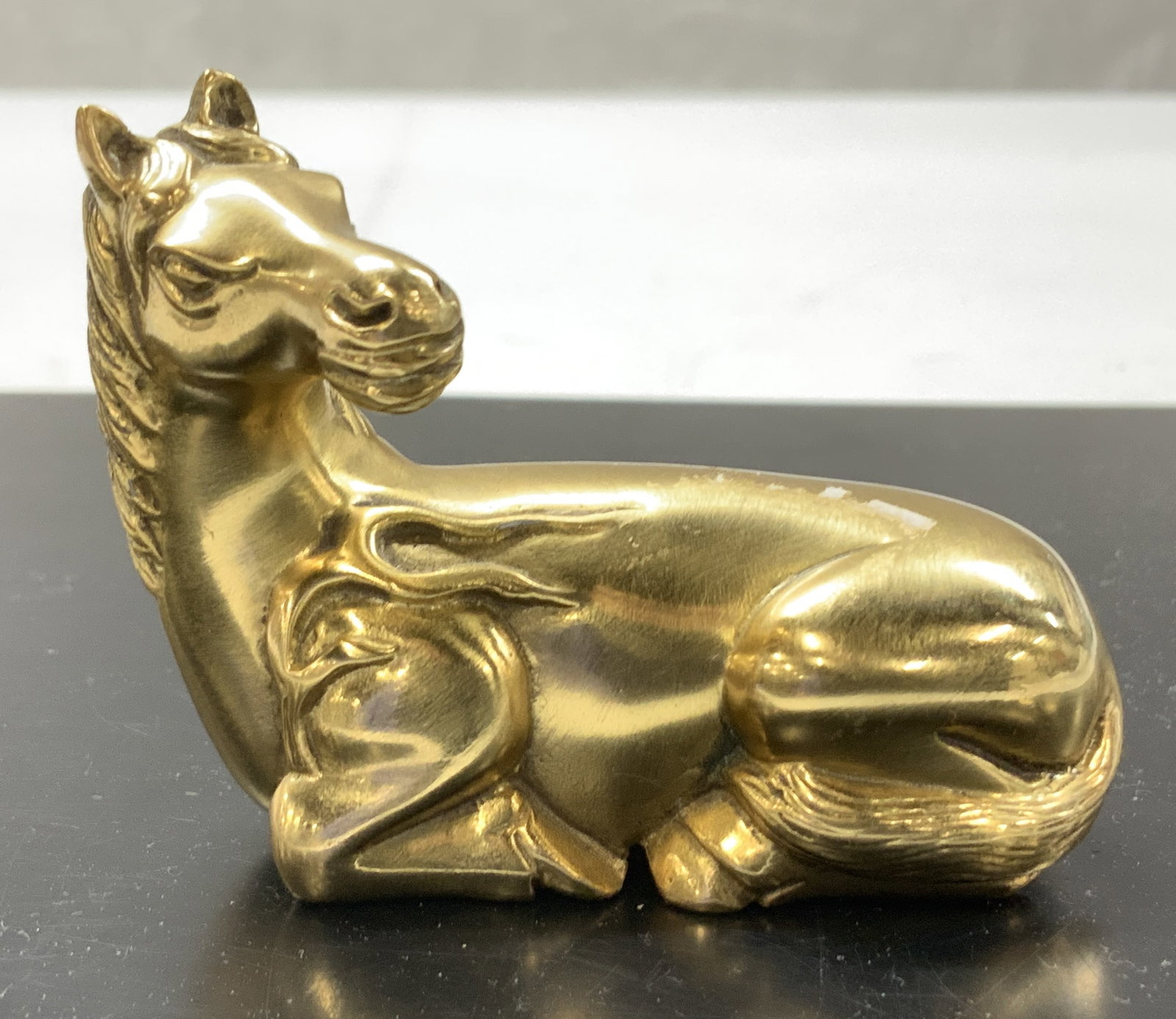 Metropolitan Museum of Art Metal Horse Paperweight (1 of 6)