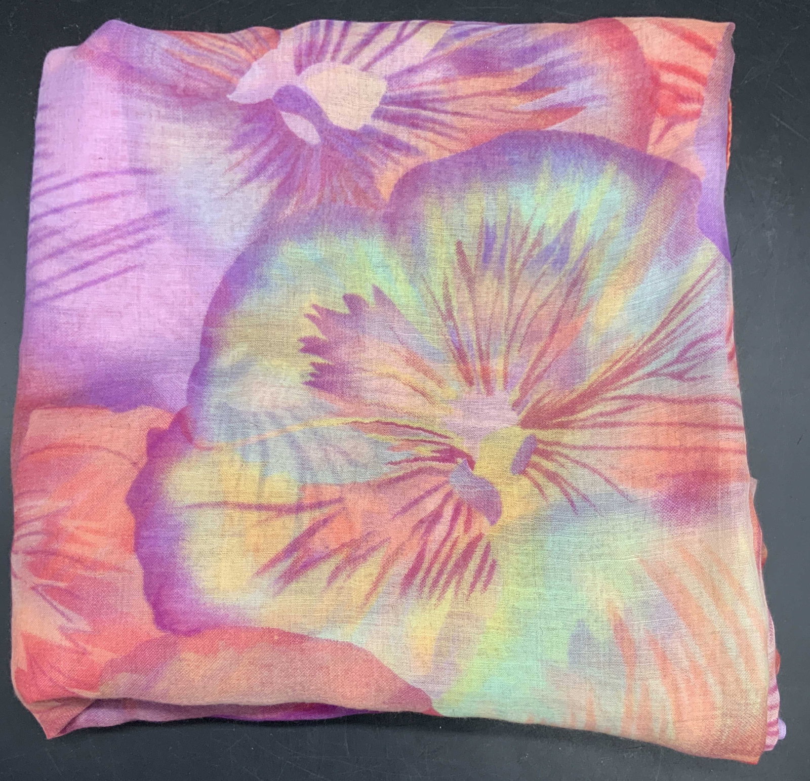 Hibiscus Multi Colored Shawl/ Wrap/ Scarf (1 of 6)