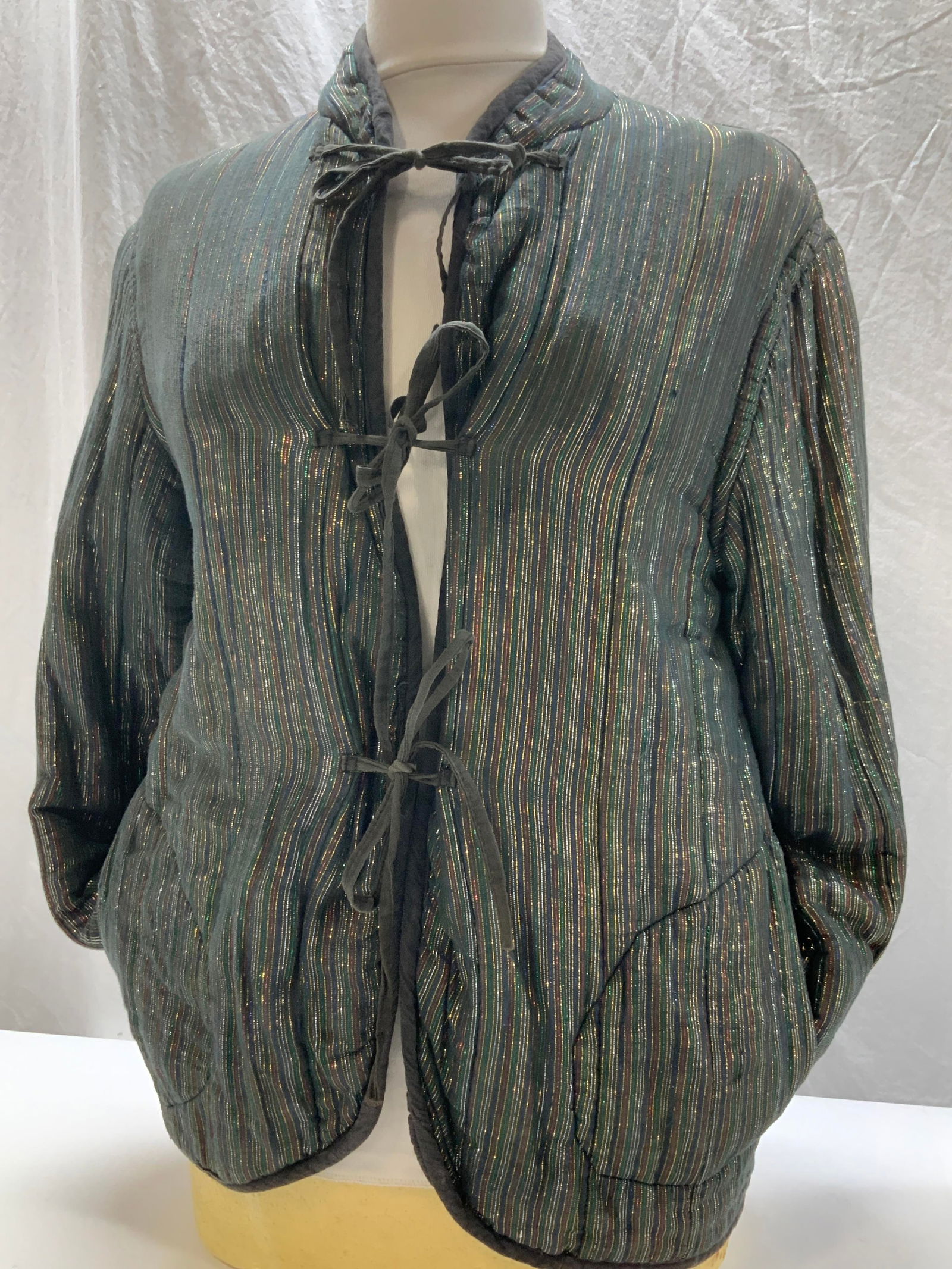 Metallic Cotton Quilted Jacket, Pakistan (1 of 7)