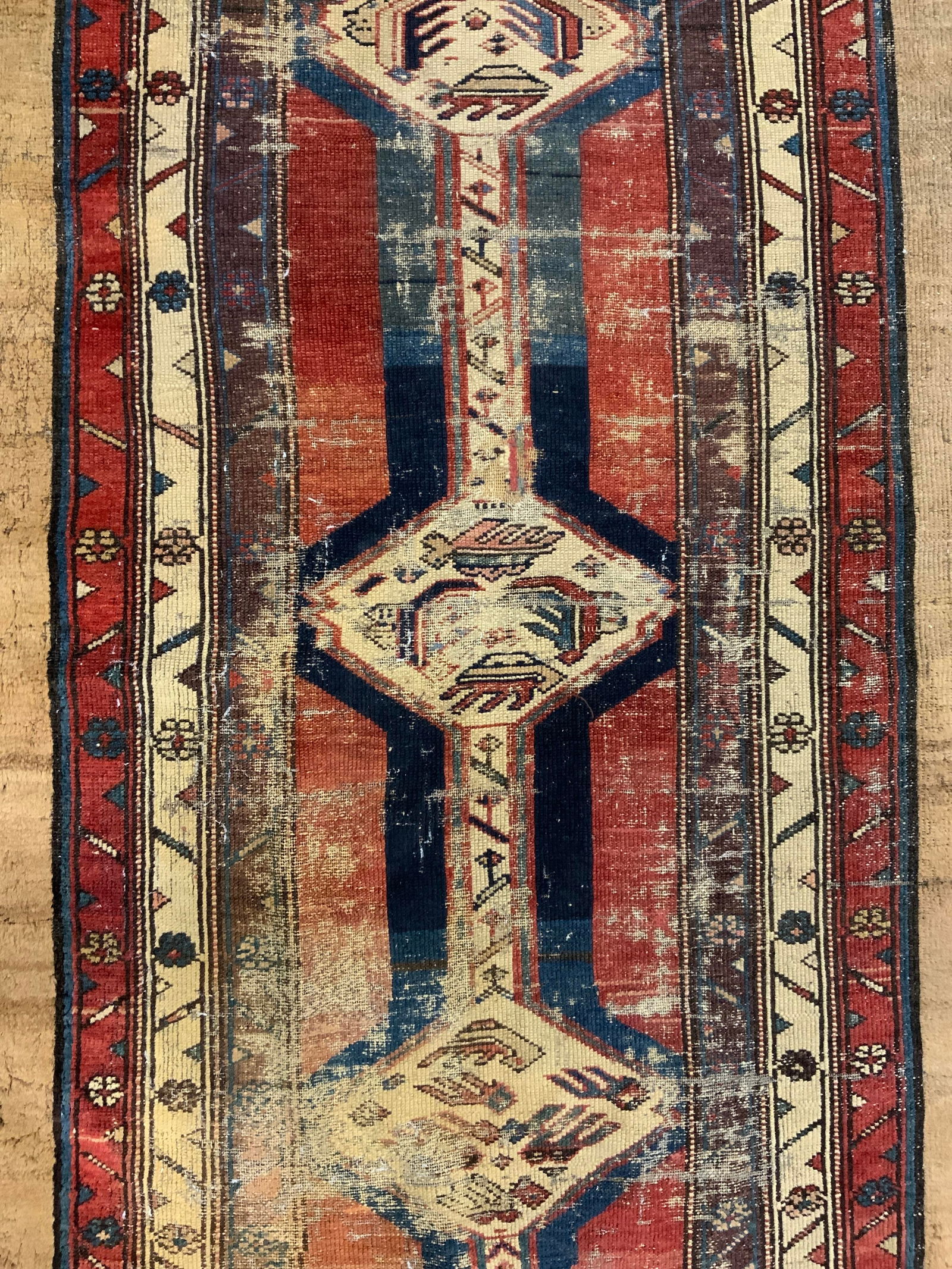 Antique Handmade Turkish Wool Runner (1 of 7)