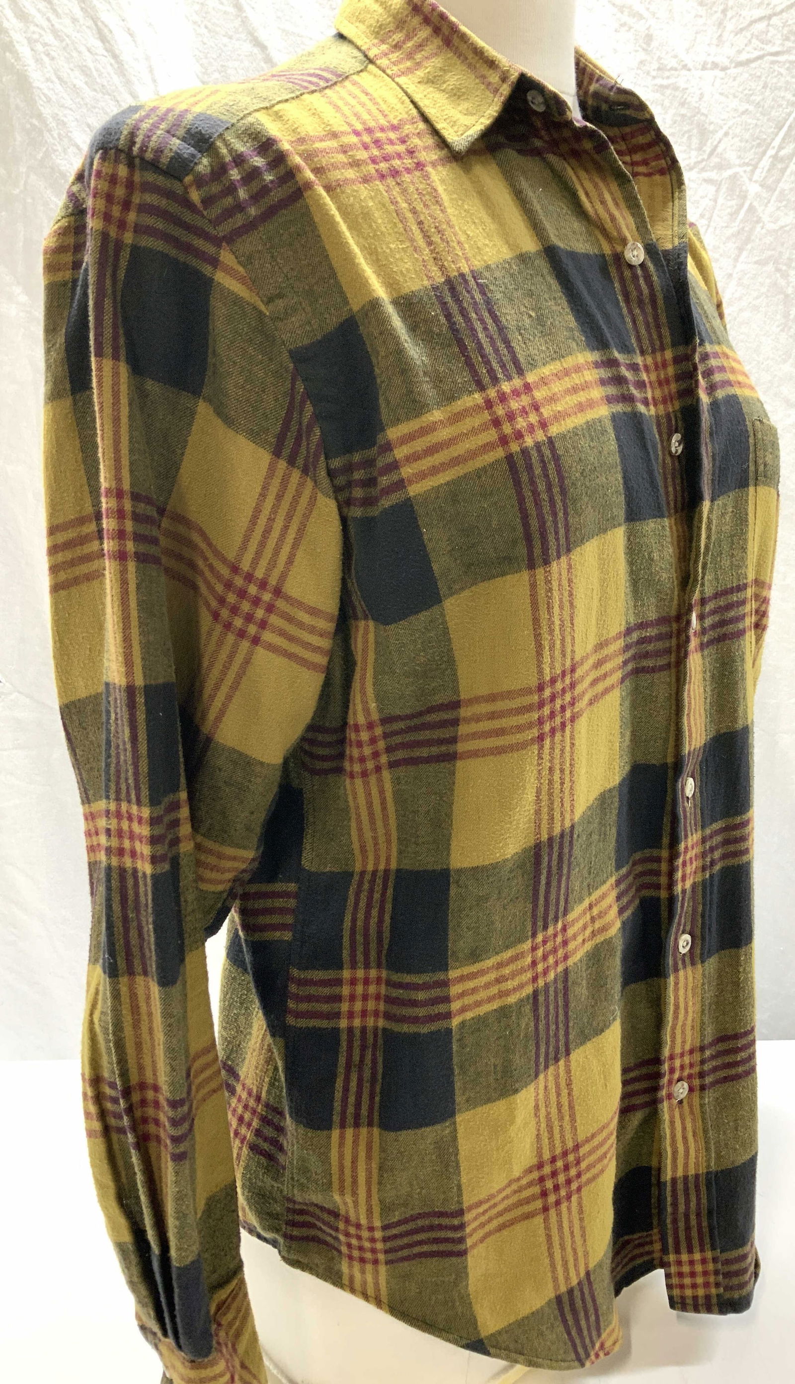 Kenneth Gordon Plaid Cotton Flannel Shirt (1 of 6)