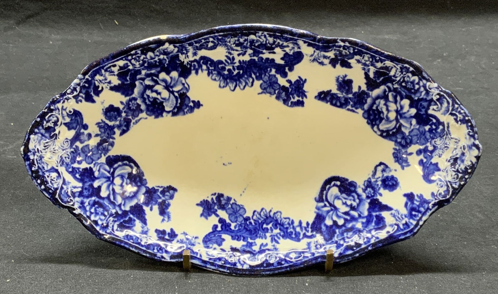 Antique Winkle Co Flow Blue Porcelain Dish England (1 of 7)
